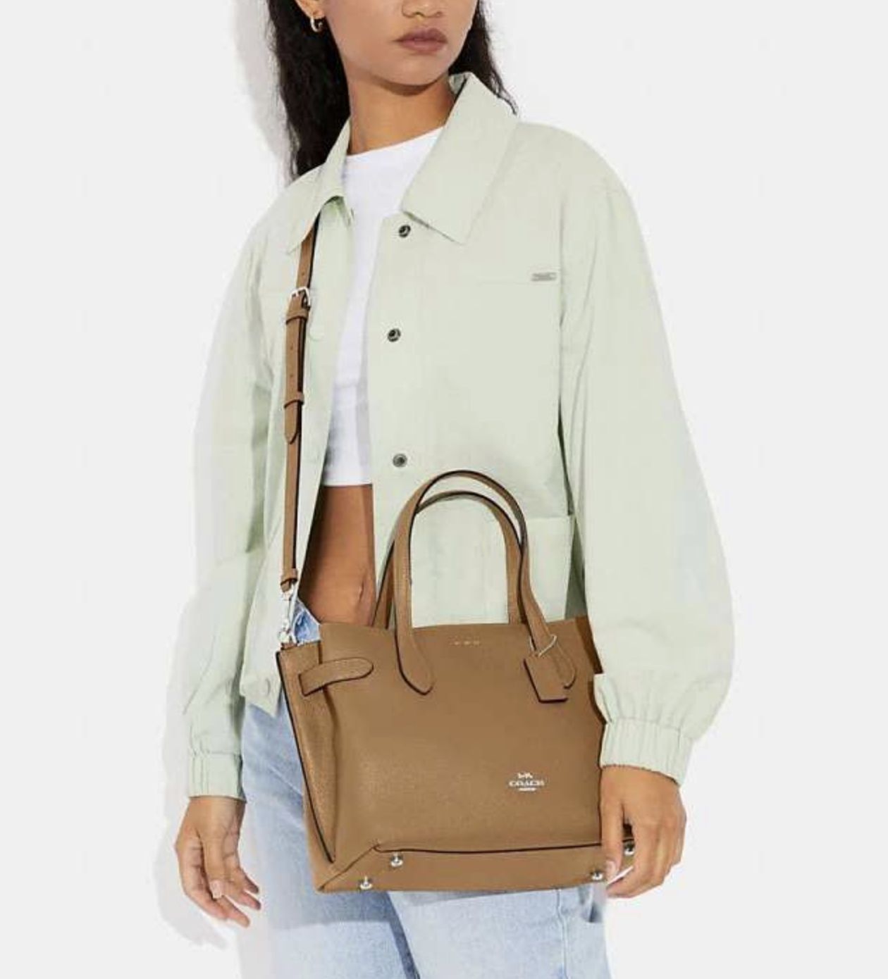 ORIG Preloved Coach Hanna Carryall Satchel Brown Bag