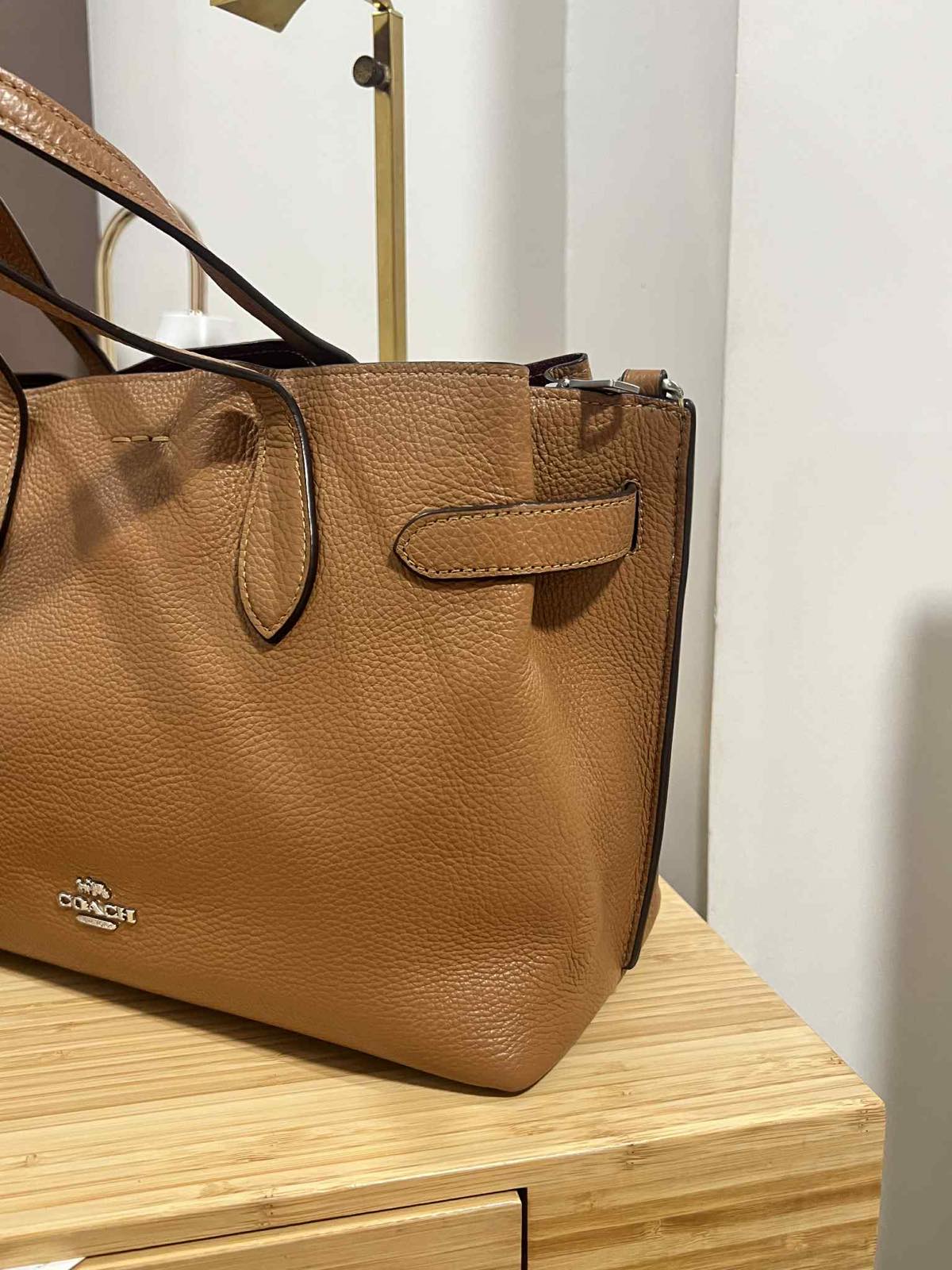 ORIG Preloved Coach Hanna Carryall Satchel Brown Bag