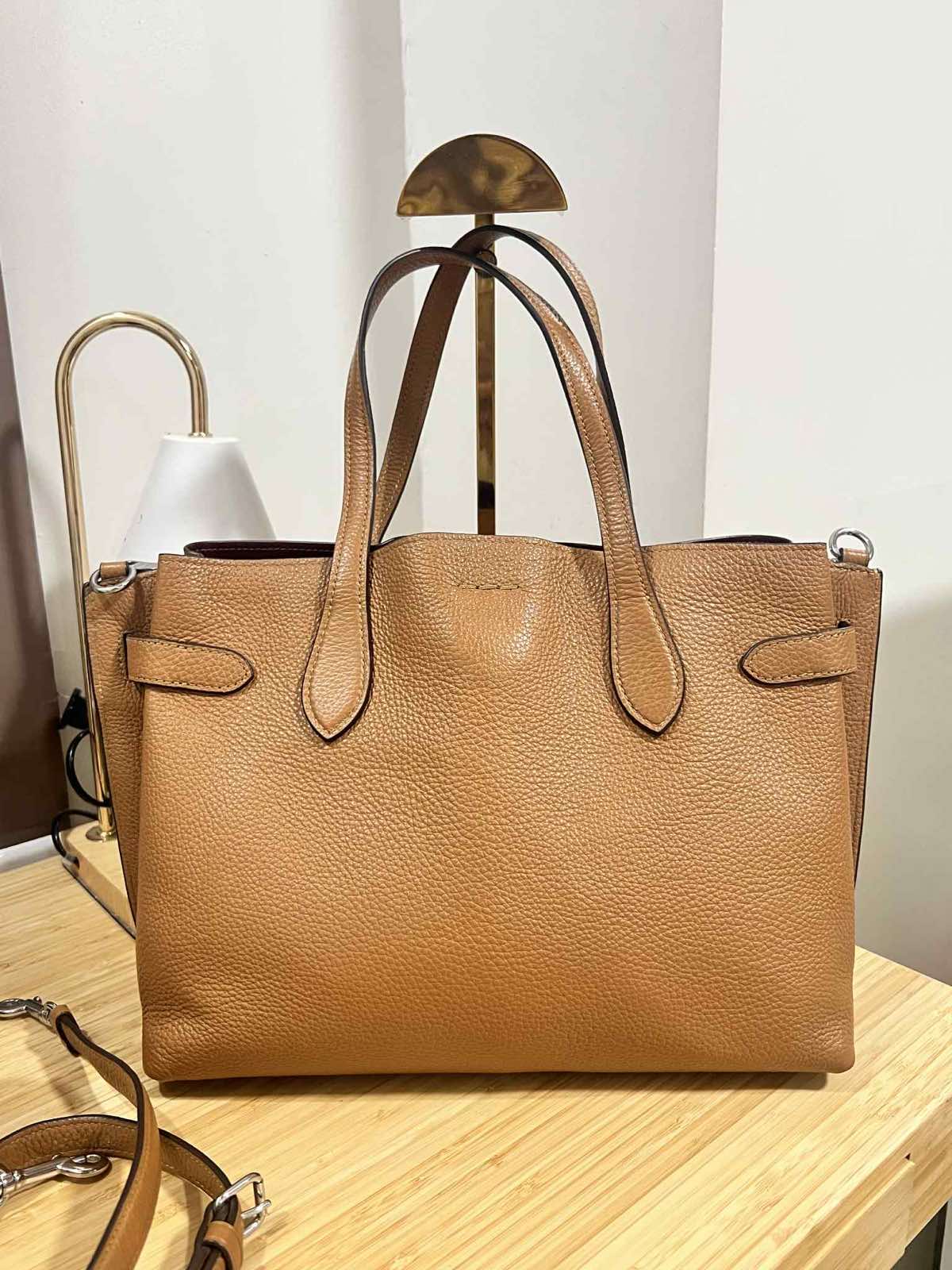 ORIG Preloved Coach Hanna Carryall Satchel Brown Bag