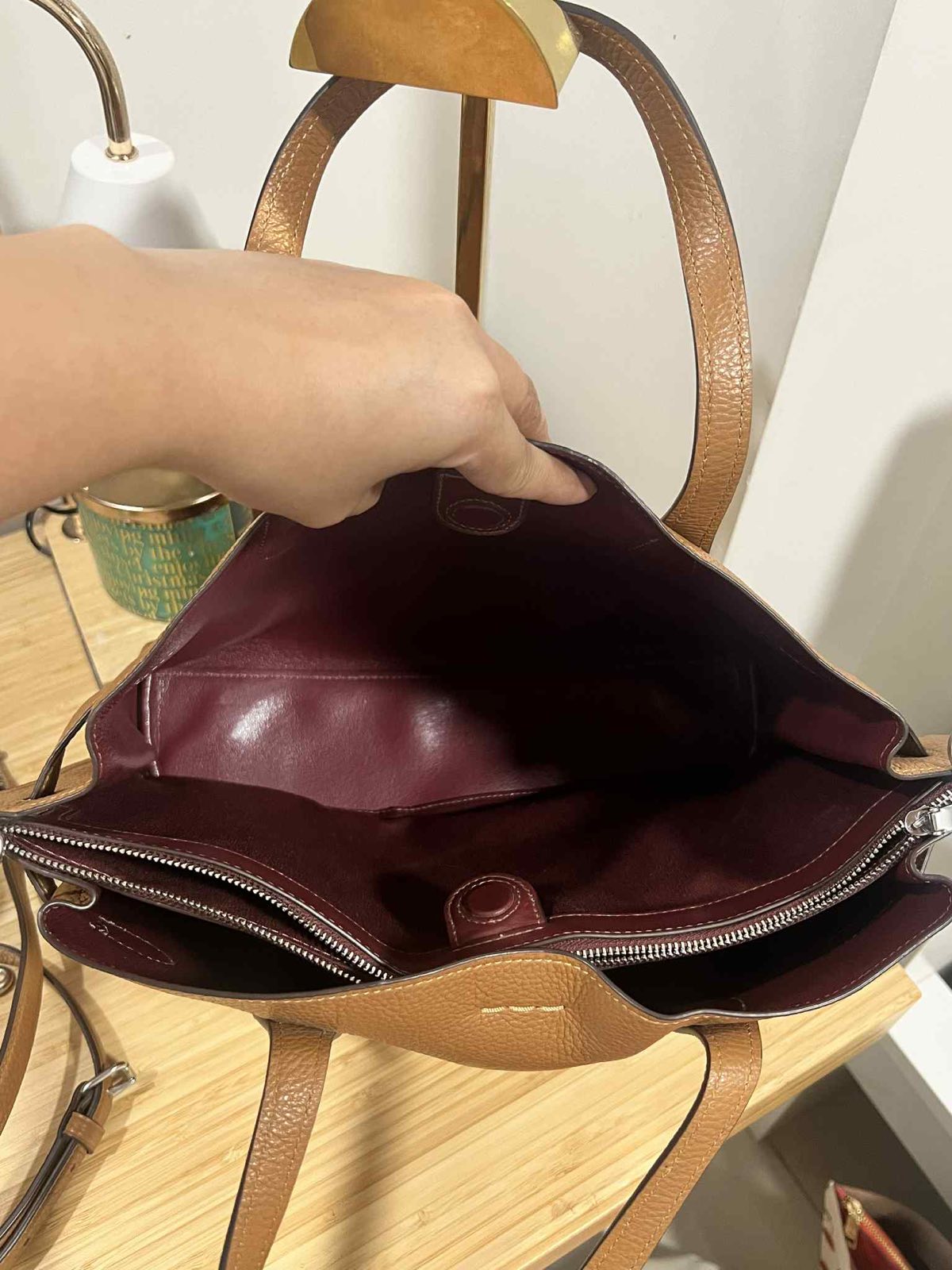 ORIG Preloved Coach Hanna Carryall Satchel Brown Bag