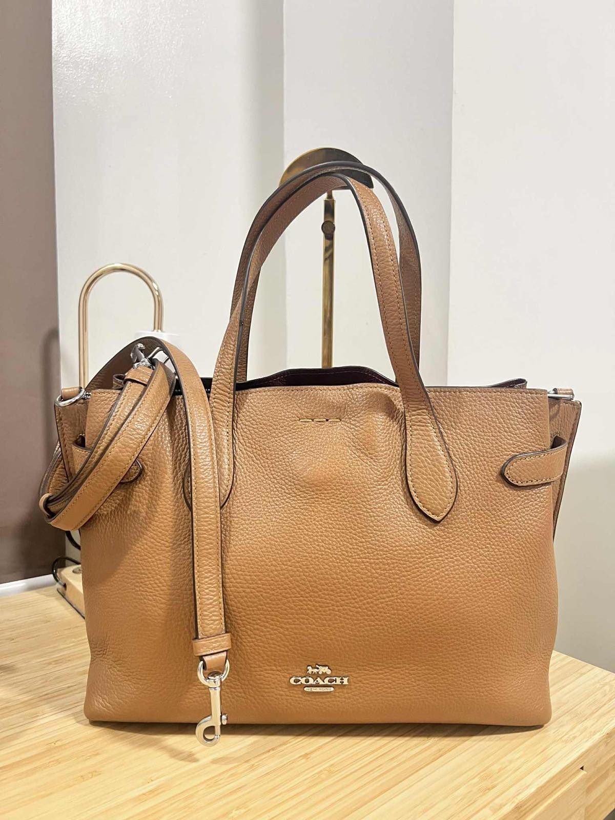 ORIG Preloved Coach Hanna Carryall Satchel Brown Bag