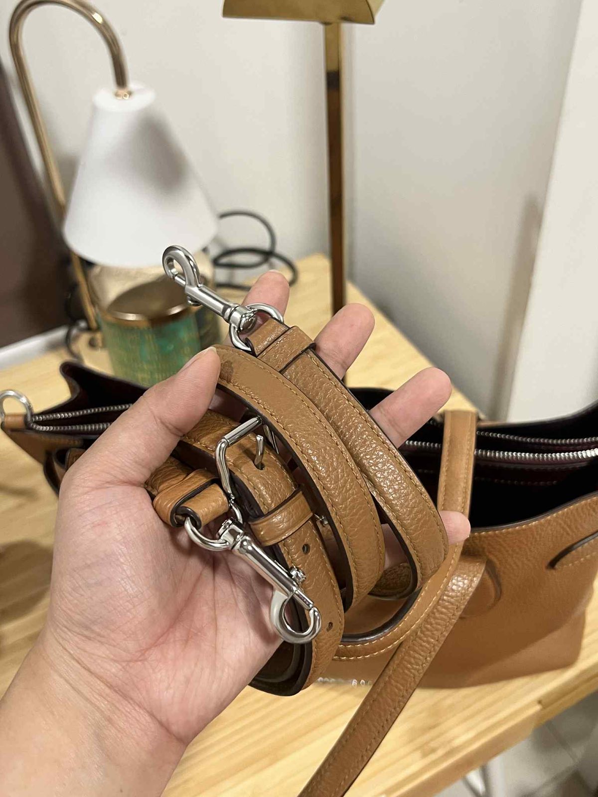 ORIG Preloved Coach Hanna Carryall Satchel Brown Bag