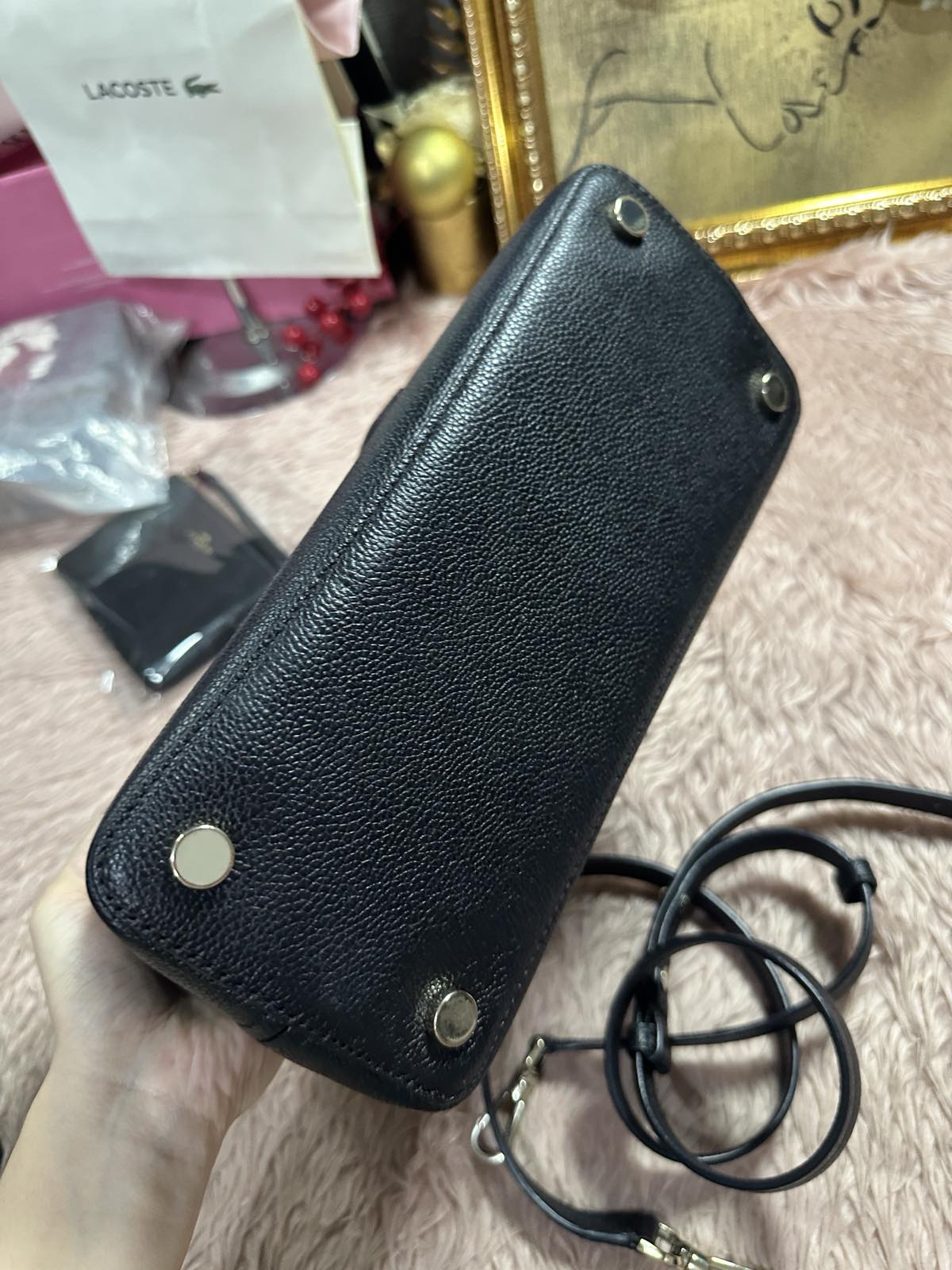 ORIG Preloved Kate Spade KS Margaux Medium Satchel Black Bag