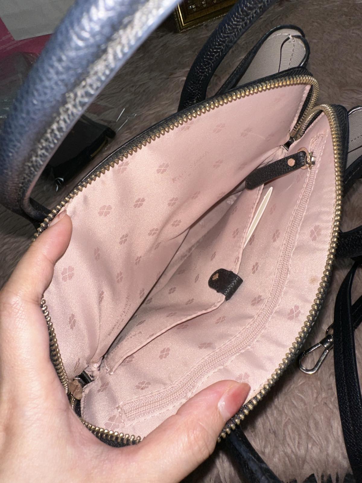 ORIG Preloved Kate Spade KS Margaux Medium Satchel Black Bag