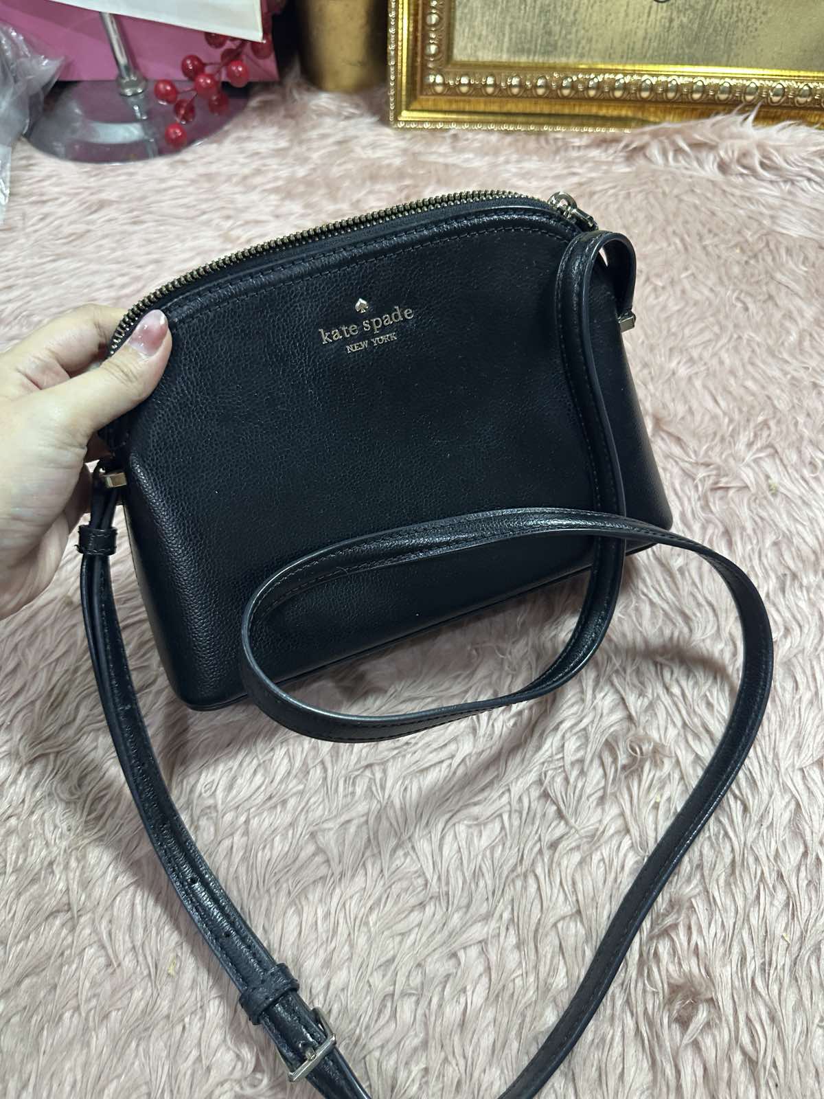 ORIG Preloved Michael Kors MK Black Jet Set Camera Bag