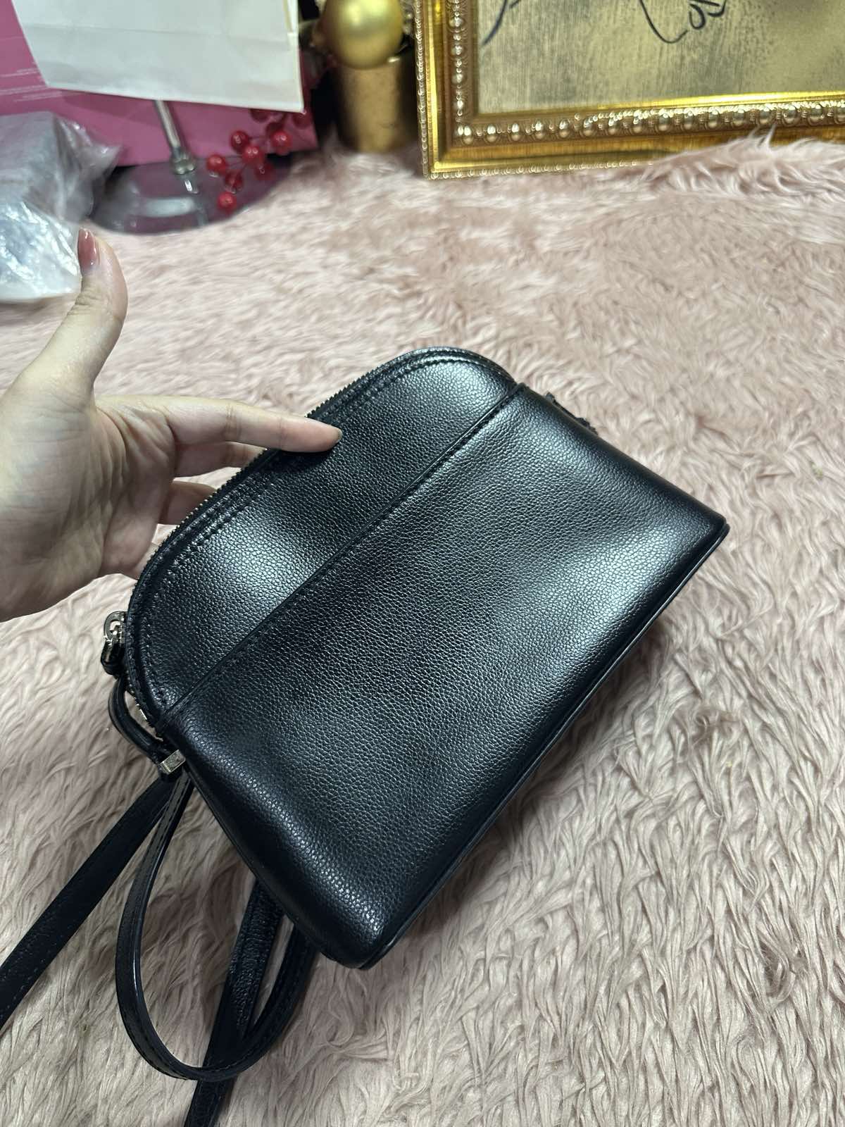 ORIG Preloved Michael Kors MK Black Jet Set Camera Bag