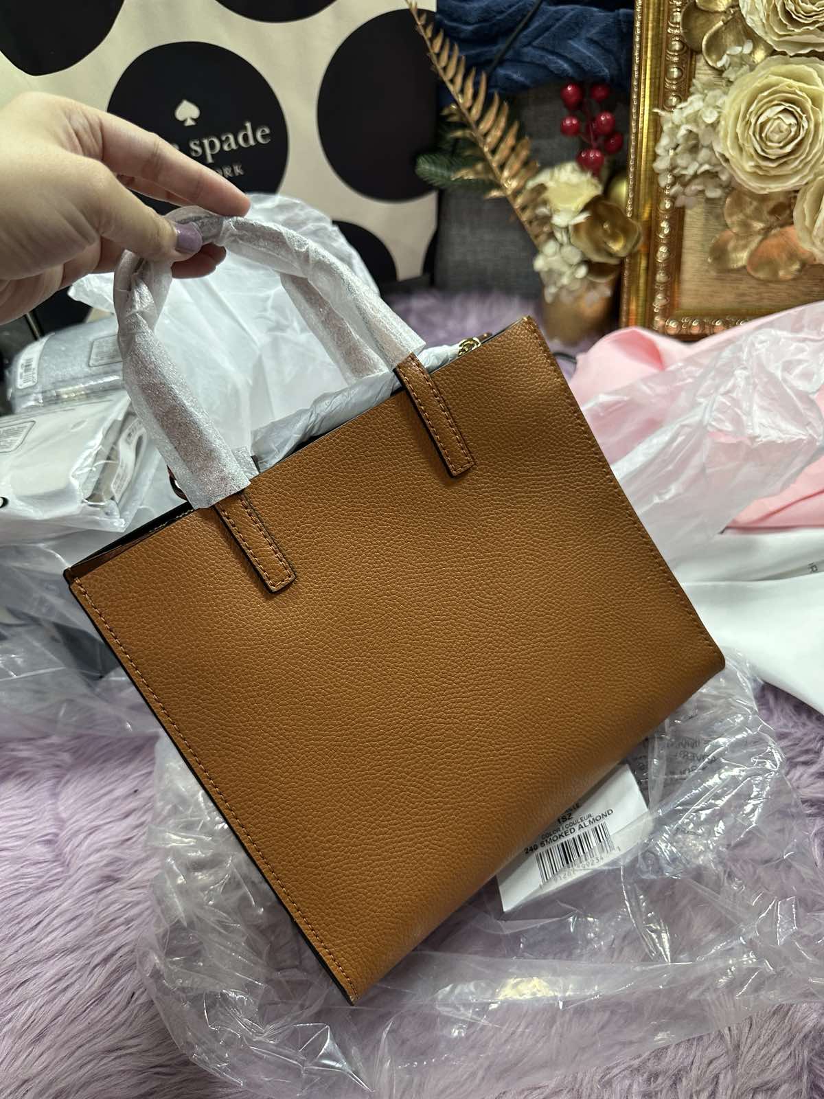 ORIG & IMPORTED Marc Jacobs MJ Mini Grind Tote Smoked Almond Brown Bag