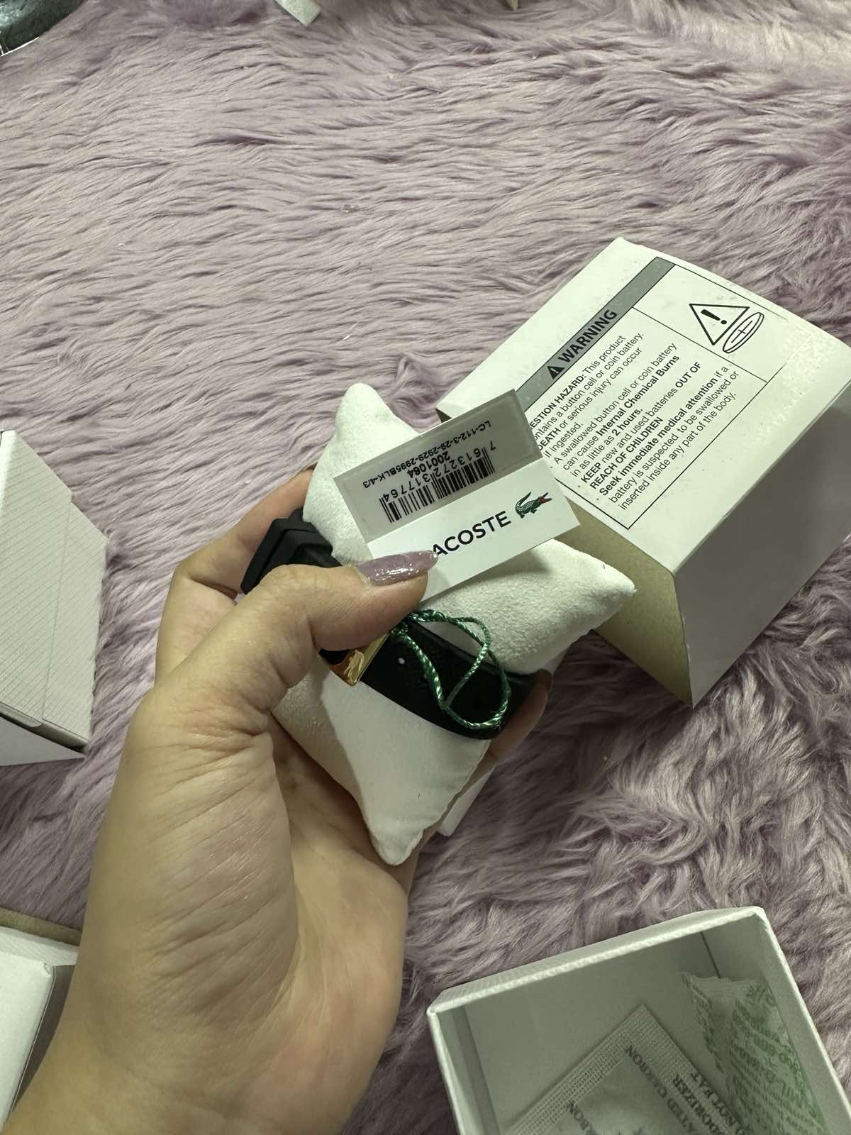 ORIG & IMPORTED Watch Women 36mm Black Gold Tone Logo LC.112.3.29.2929