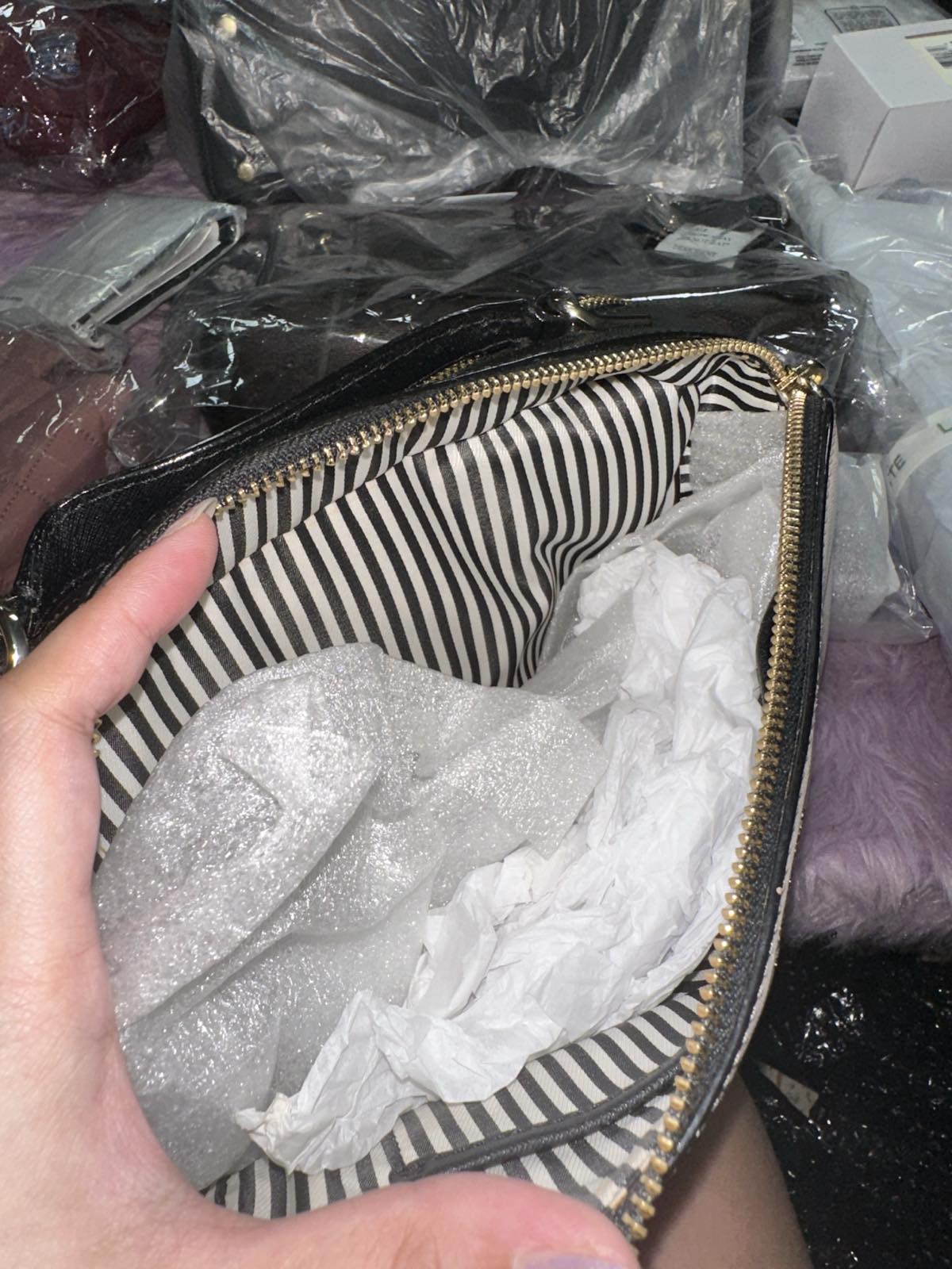 ORIG Preloved Kate Spade KS Large Juliet Crossbody Beige Bag