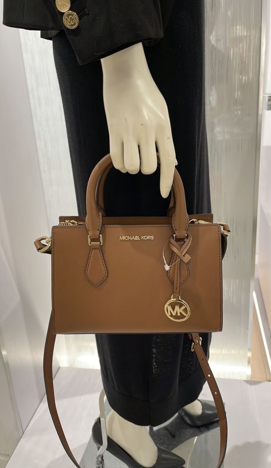 ORIG & IMPORTED Michael Kors Sheila Satchel Small Brown Bag
