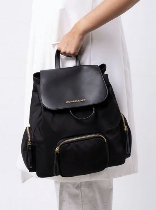 ORIG Preloved MK Cara Small Nylon Backpack Black Bag