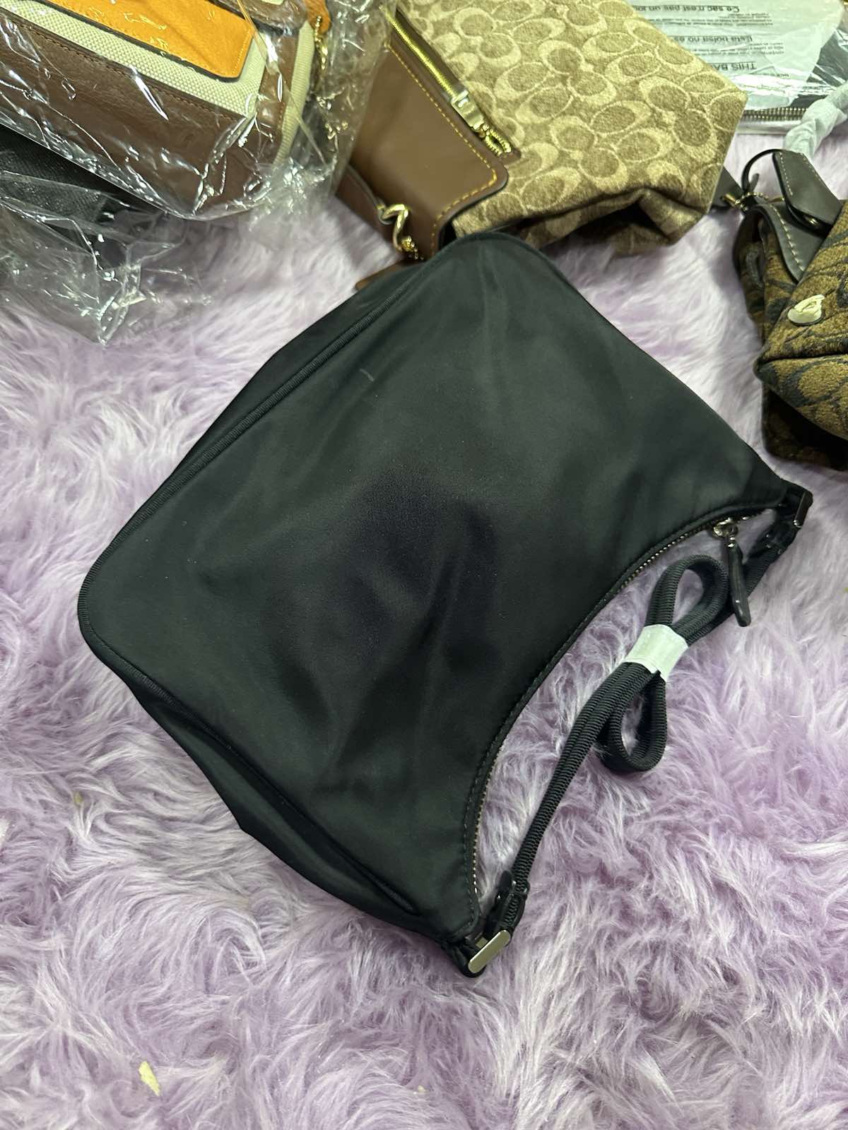 ORIG Preloved Retail Kate Spade KS The Little Better Sam Nylon Small Shoulder Bag Black