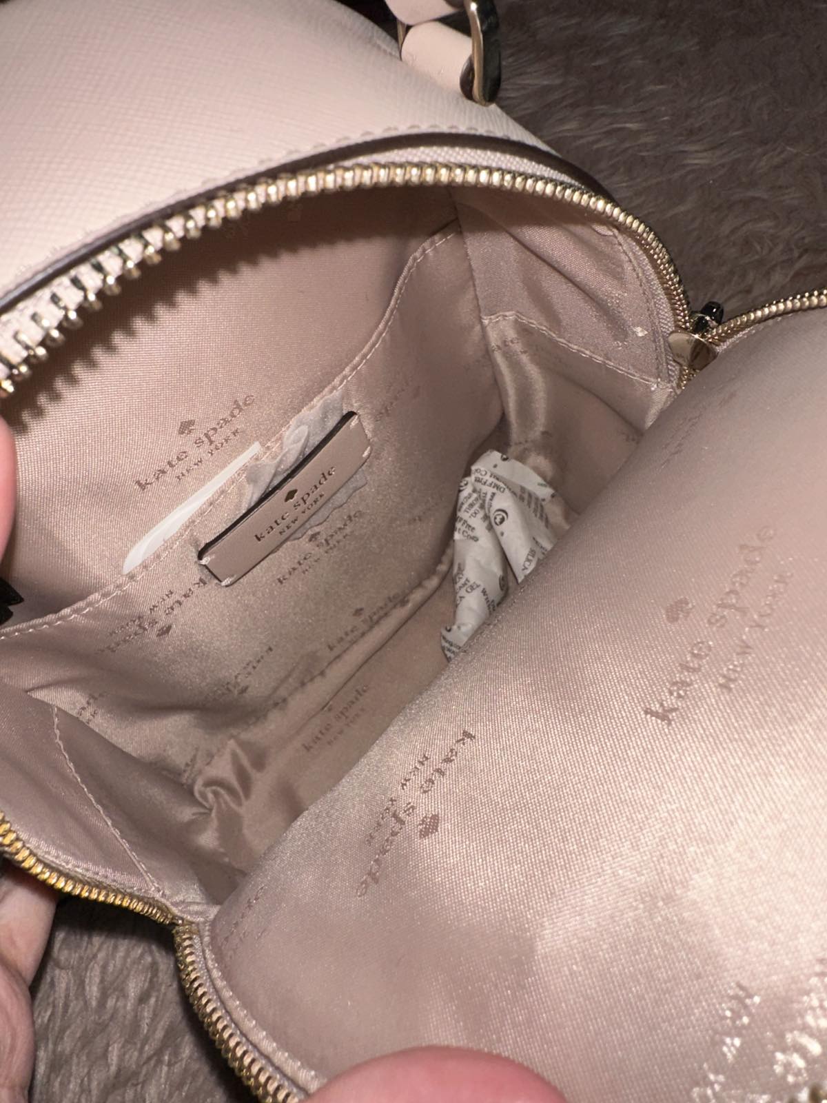 ORIG & IMPORTED KateSpade KS Schuyler Mini Backpack Bag Warm Beige