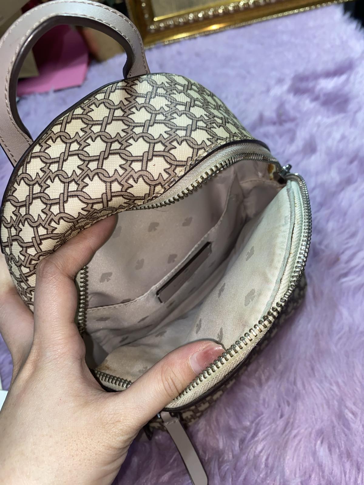 ORIG Preloved KateSpade KS Natalia Top Handle Satchel Quilted Black Bag