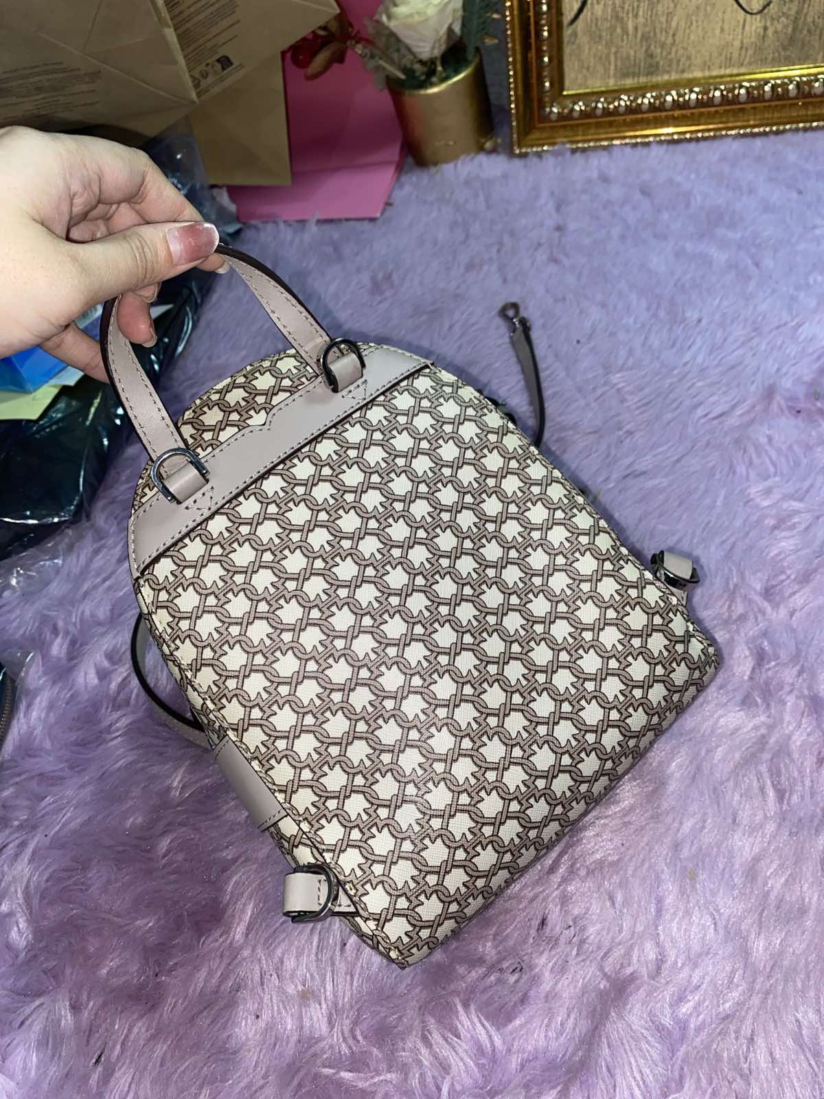 ORIG Preloved KateSpade KS Natalia Top Handle Satchel Quilted Black Bag