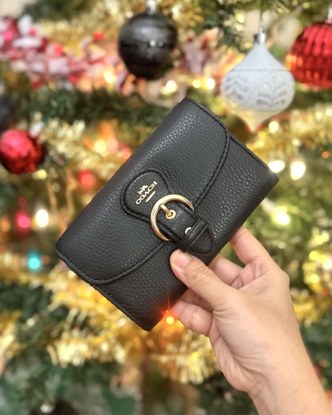 ORIG & IMPORTED Coach Kleo Medium Flap Black Wallet