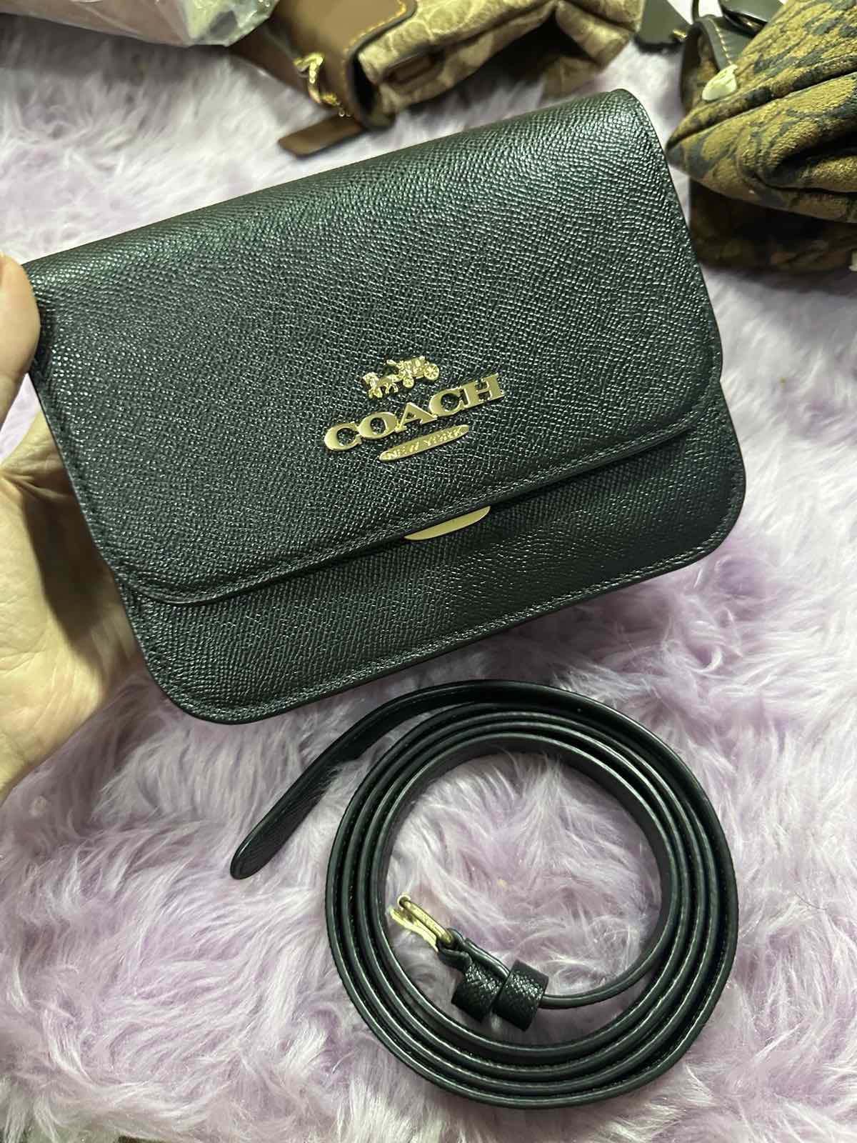 ORIG Preloved Coach Mini Brynn Black Bag