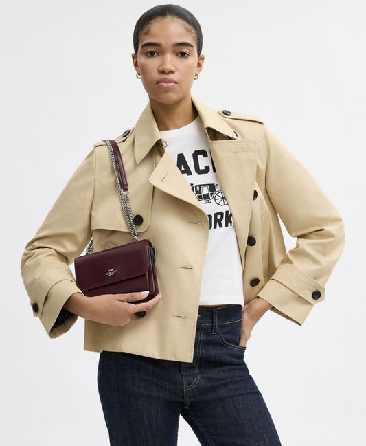 ORIG & IMPORTED Coach Mini Klare Crossbody Bag Dark Wine Maroon