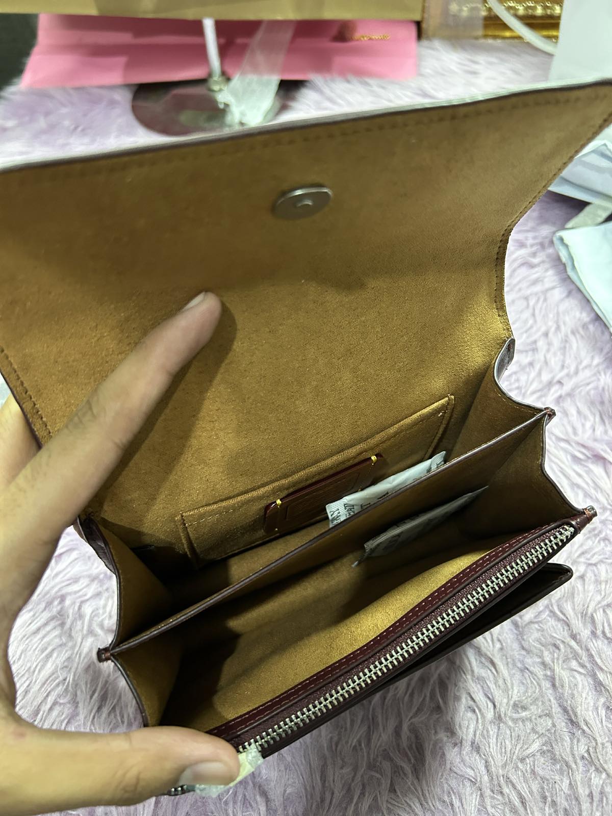 ORIG & IMPORTED Coach Mini Klare Crossbody Bag Dark Wine Maroon