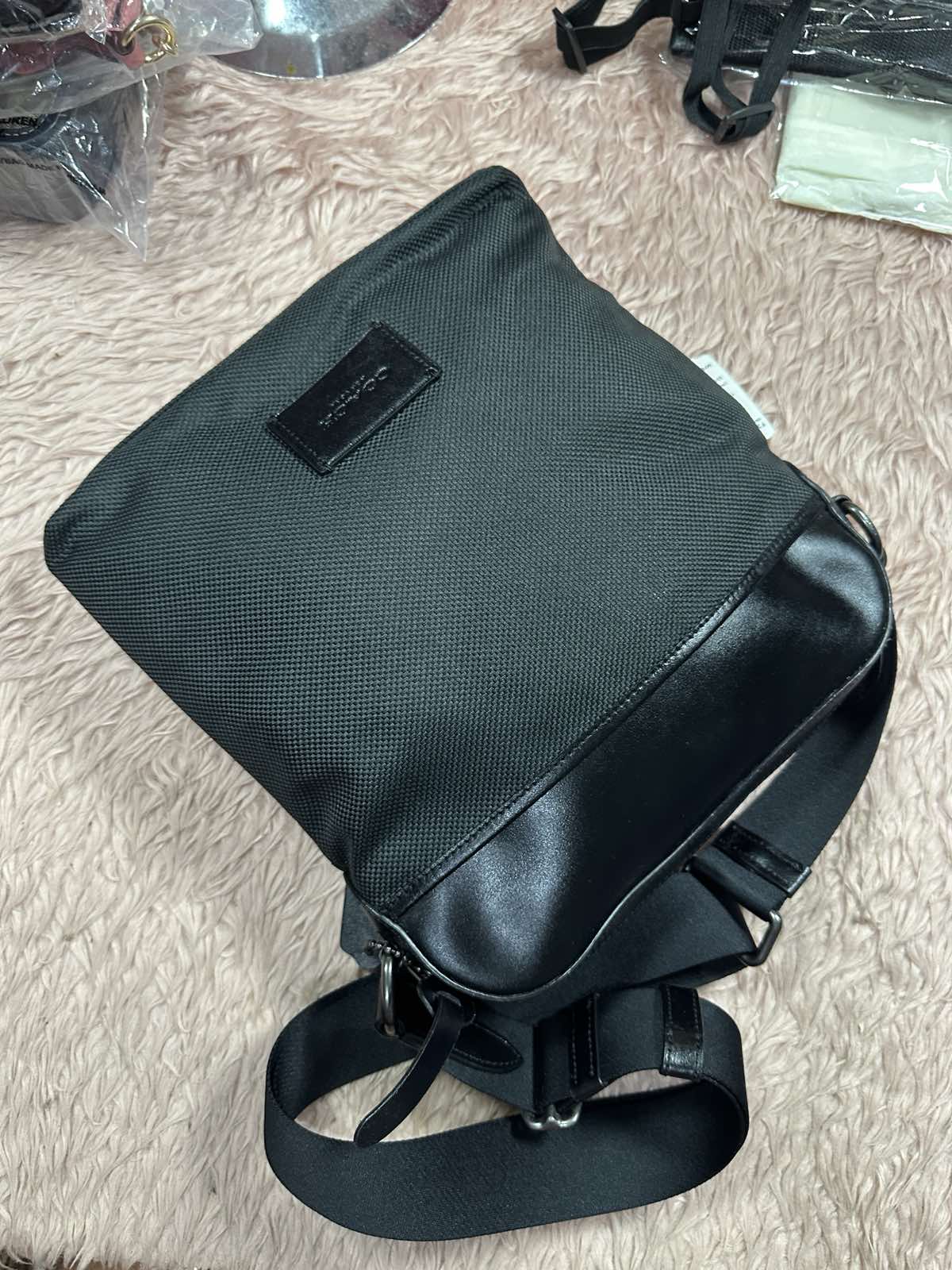 ORIG & IMPORTED Coach F37609 Nylon Men Black Bag