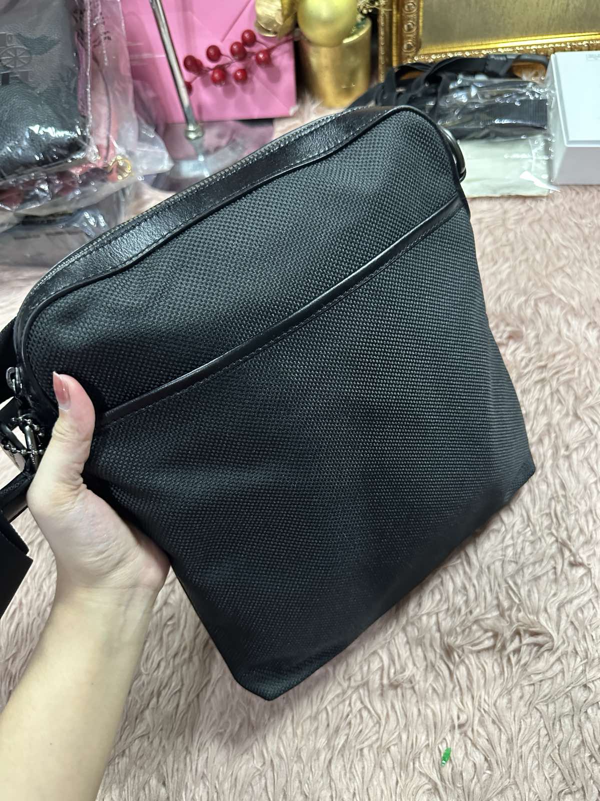 ORIG & IMPORTED Coach F37609 Nylon Men Black Bag