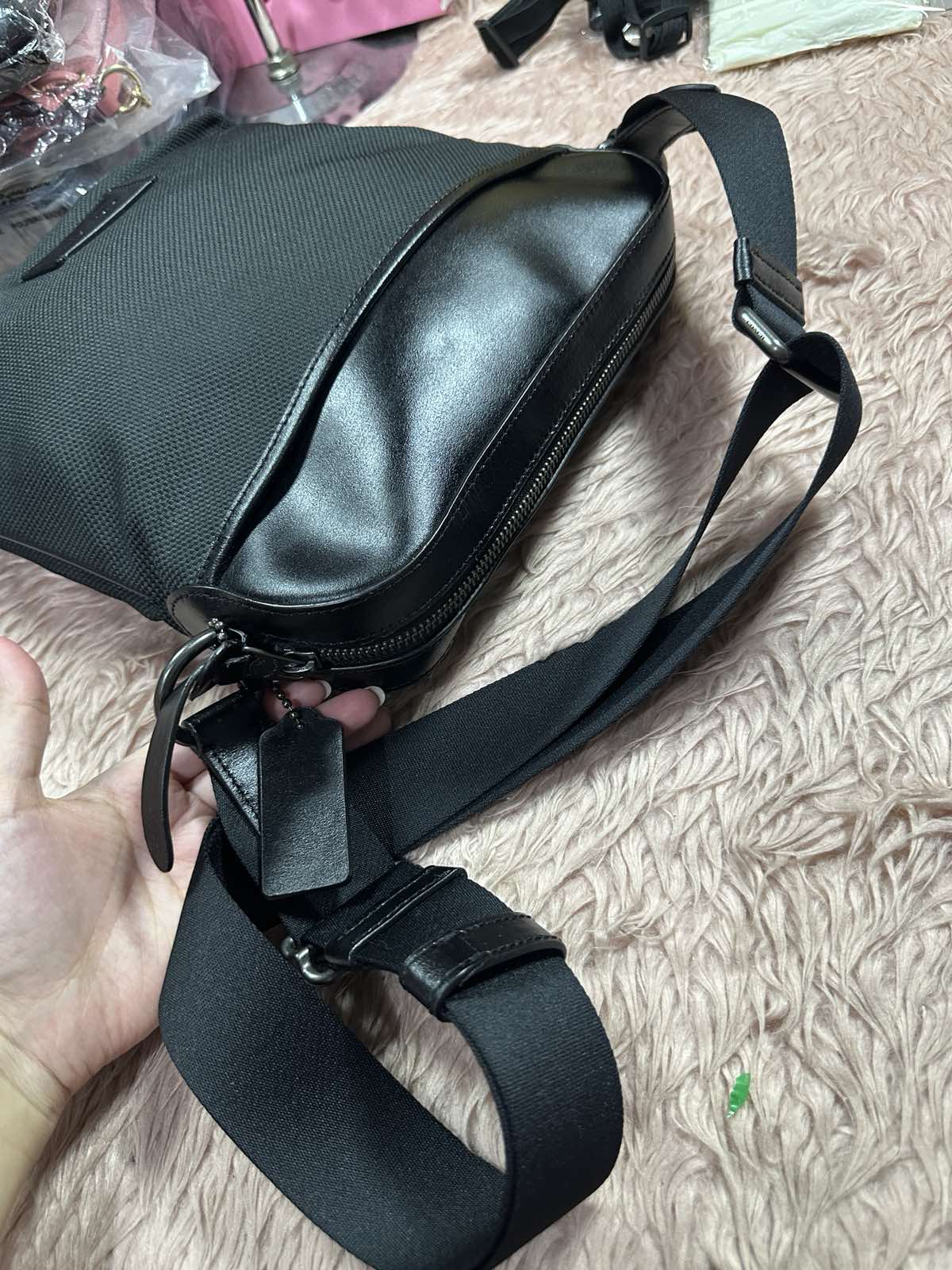 ORIG & IMPORTED Coach F37609 Nylon Men Black Bag