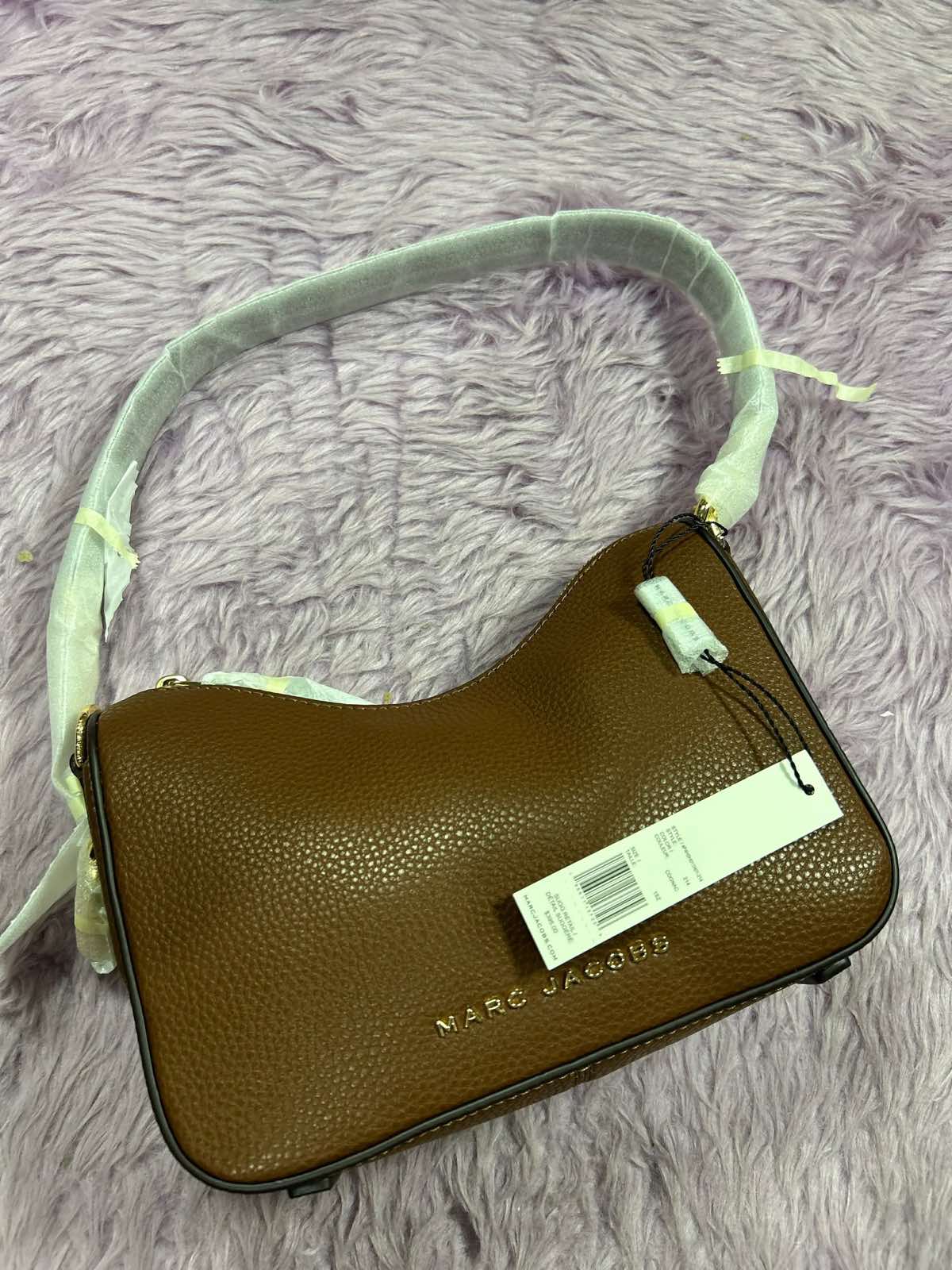 ORIG & IMPORTED Marc Jacobs MJ Drifter Small Convertible Shoulder Bag Cognac Brown