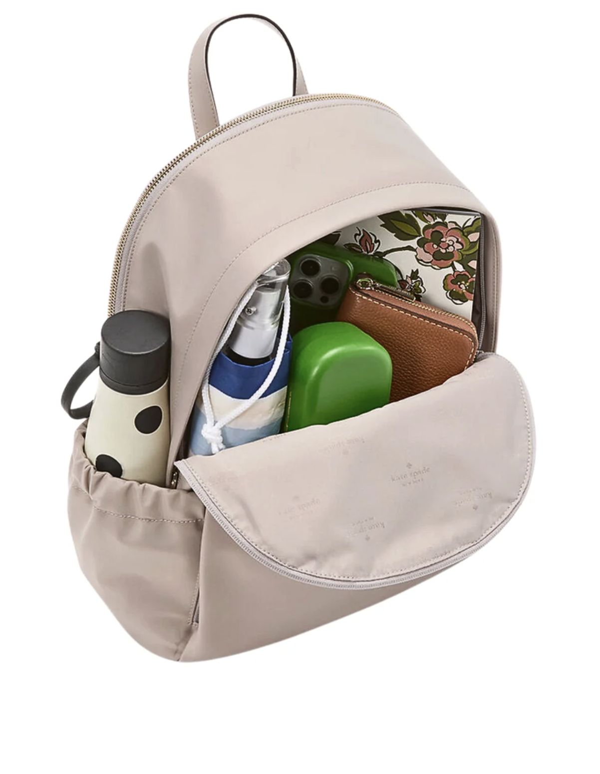 ORIG & IMPORTED KateSpade KS Carter Large Nylon Backpack Bag Cozy Grey