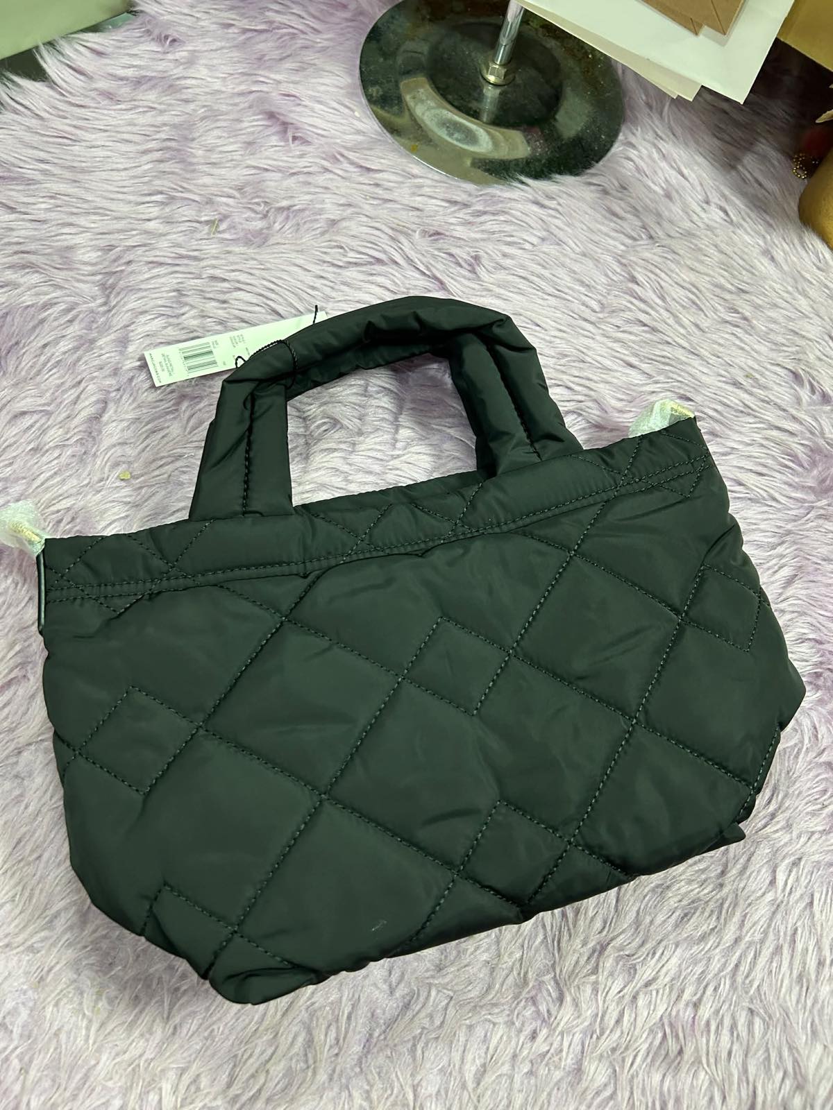 ORIG & IMPORTED Marc Jacobs MJ Quilted Nylon Mini Tote Bag in Black