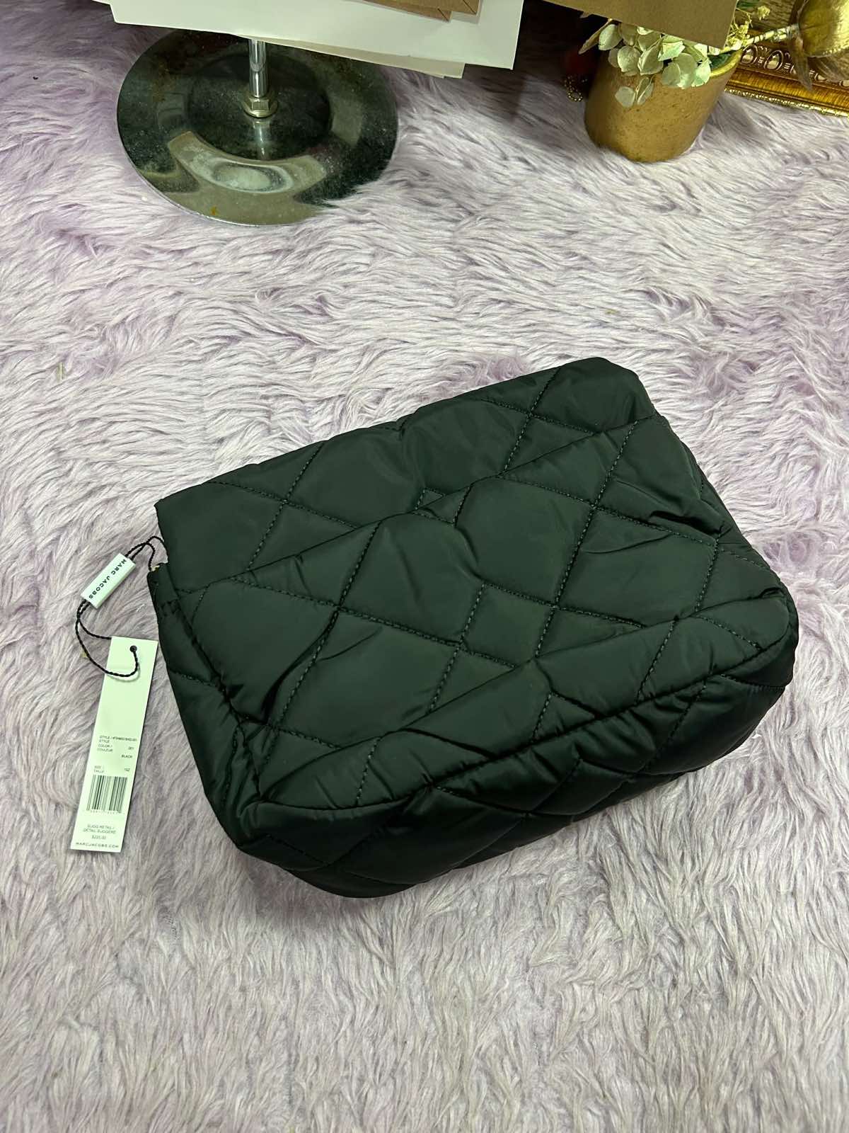 ORIG & IMPORTED Marc Jacobs MJ Quilted Nylon Utility Messenger Bag in Black