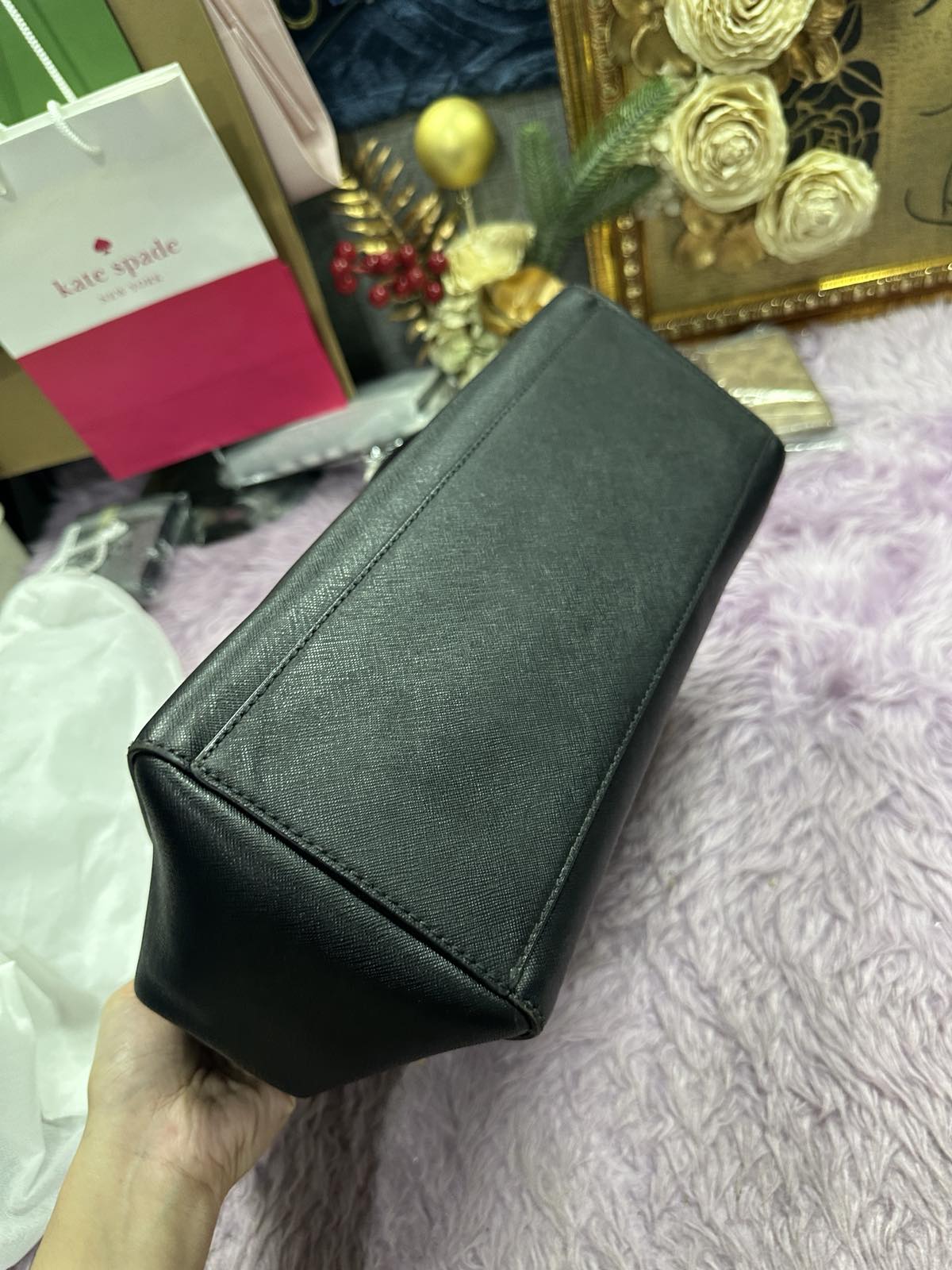 ORIG Preloved Michael Kors MK Sofia Large Tote Black Bag