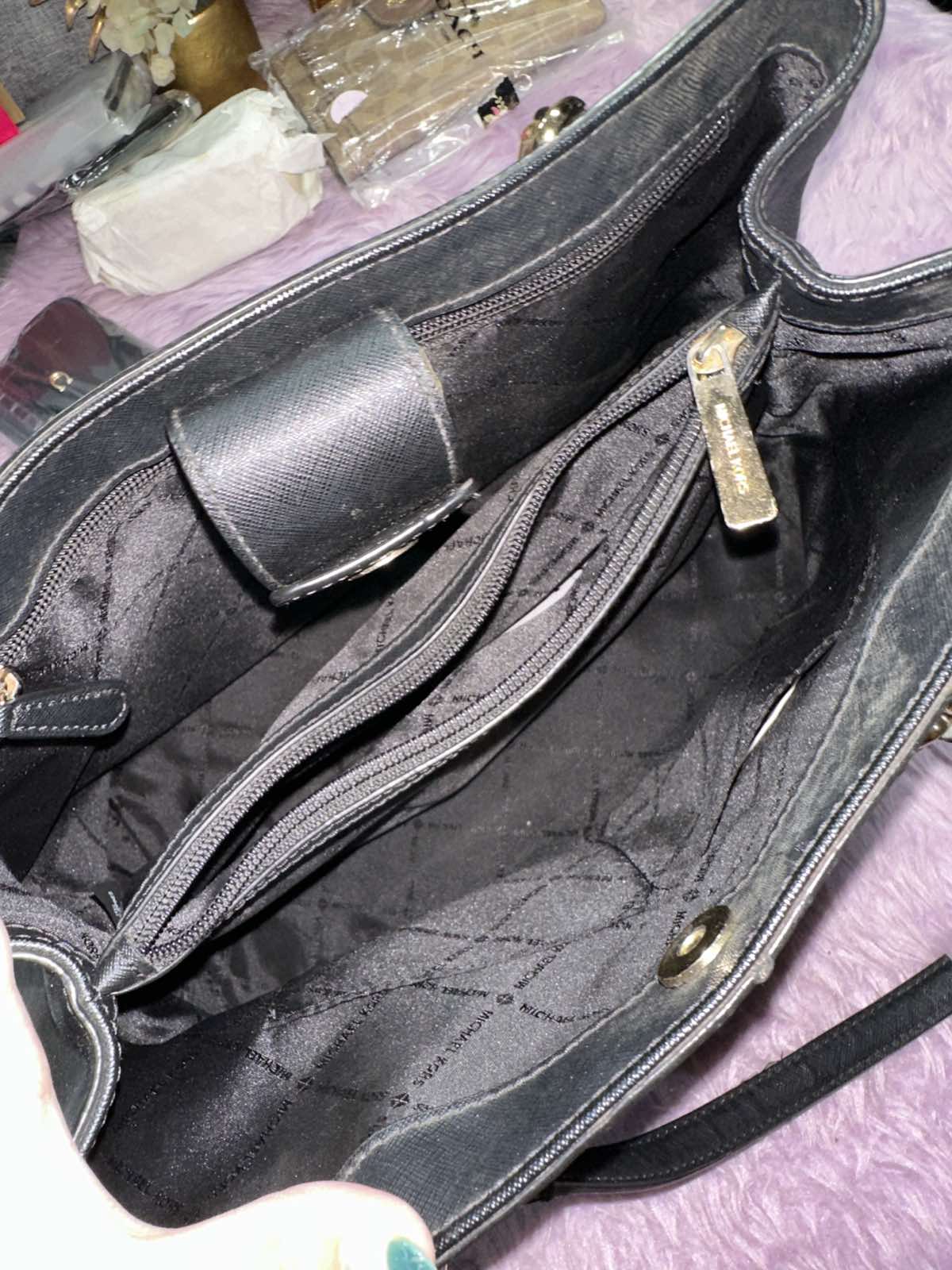 ORIG Preloved Michael Kors MK Sofia Large Tote Black Bag