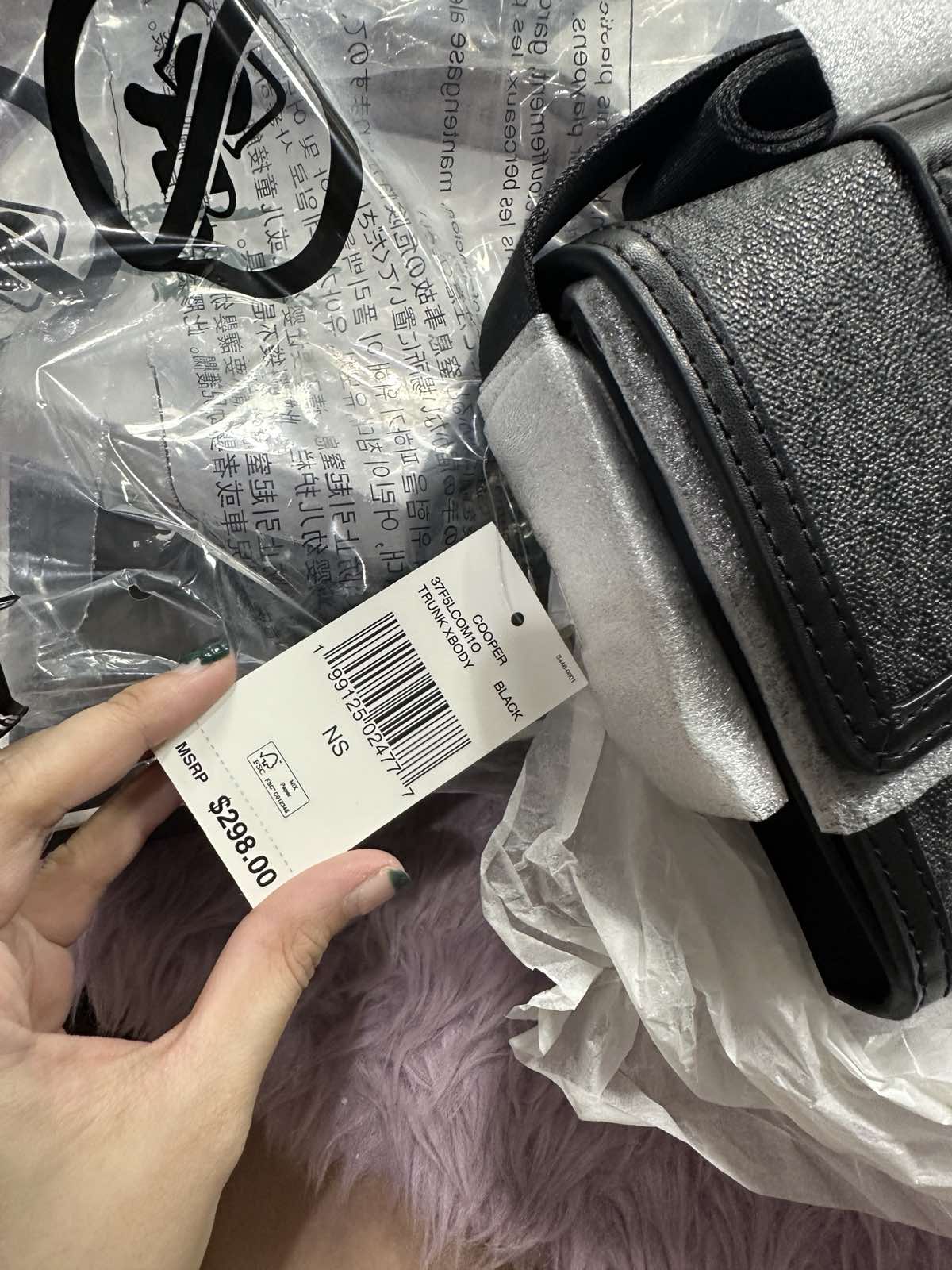 ORIG & IMPORTED Michael Kors MK Cooper Signature Logo Trunk Crossbody Men's Bag Black