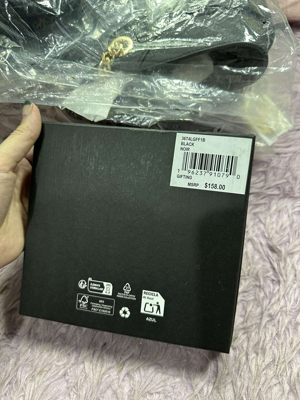 ORIG & IMPORTED Michael Kors Logo Wallet and Key Chain Gift Set Men's Wallet Black