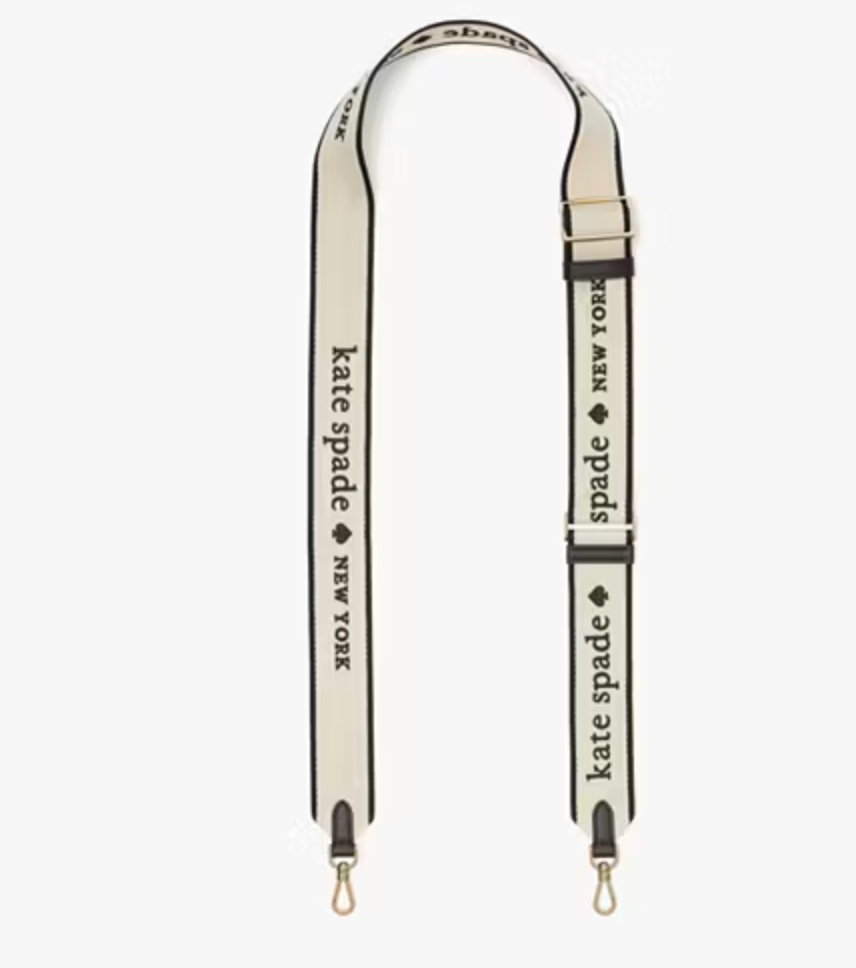 ORIG Preloved Kate Spade KS Logo Webbing Bag Thick Strap