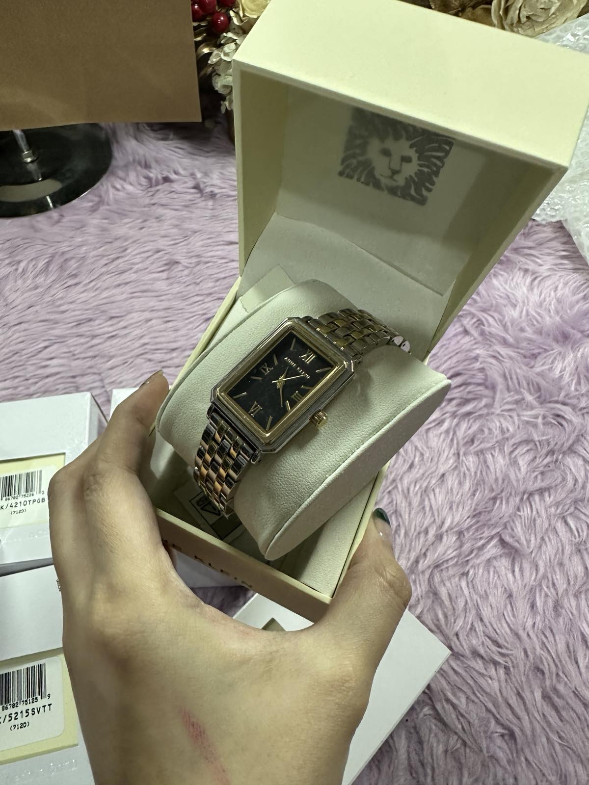 ORIG & IMPORTED Anne Klein AK Two Tone Watch Gold/Silver AK-5305BKTT