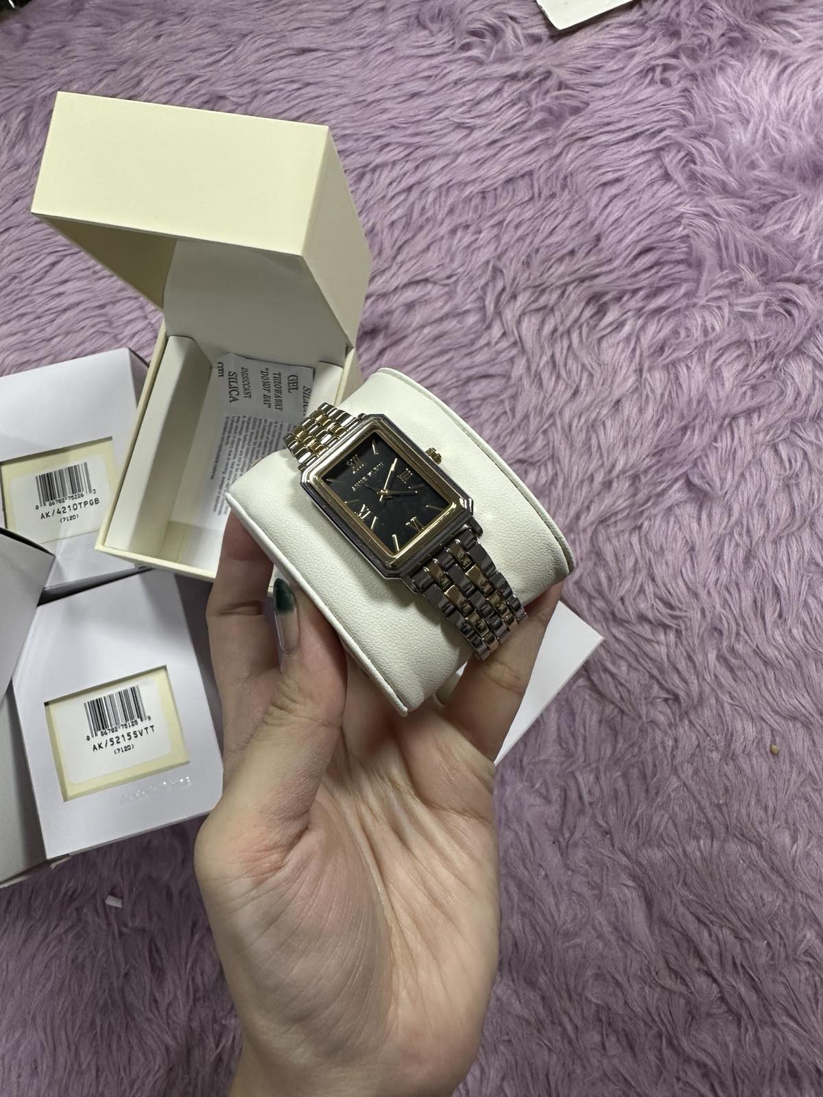 ORIG & IMPORTED Anne Klein AK Two Tone Watch Gold/Silver AK-5305BKTT