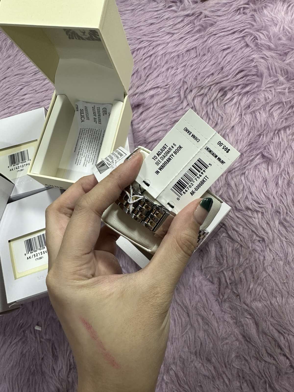 ORIG & IMPORTED Anne Klein AK Two Tone Watch Gold/Silver AK-5305BKTT