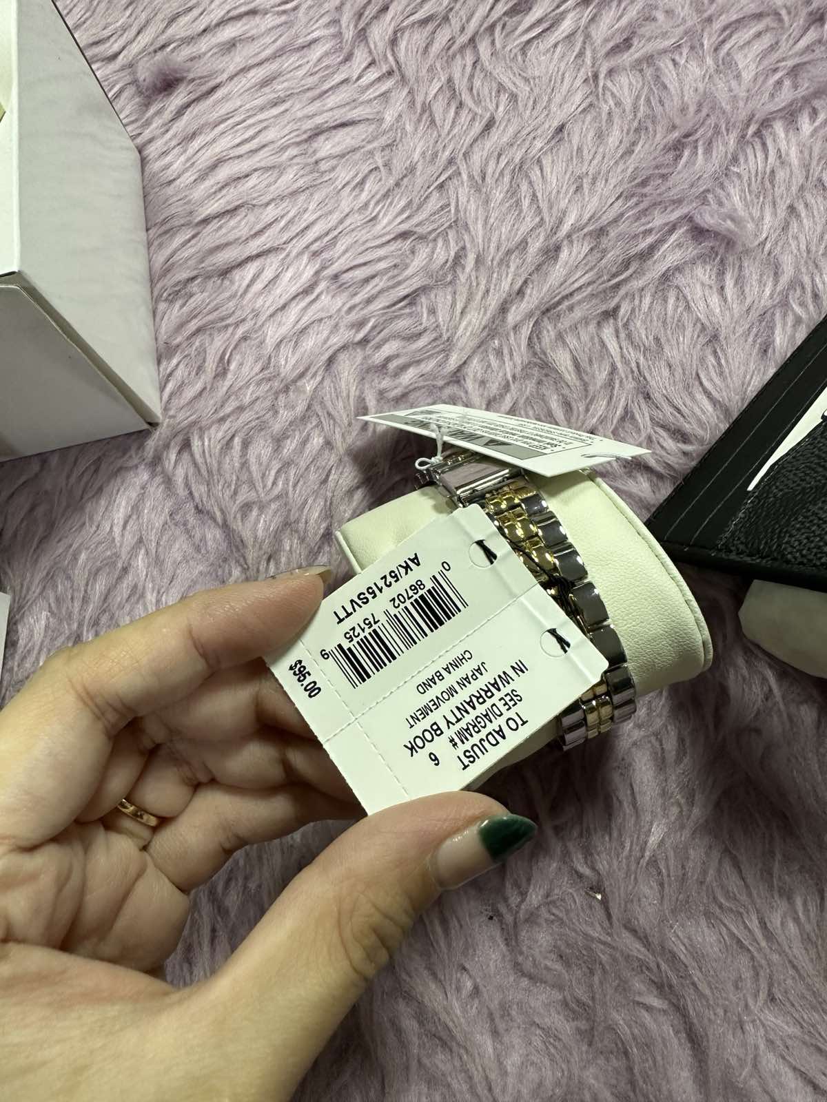 ORIG & IMPORTED Anne Klein AK Two Tone Watch Gold/Silver AK-5305BKTT