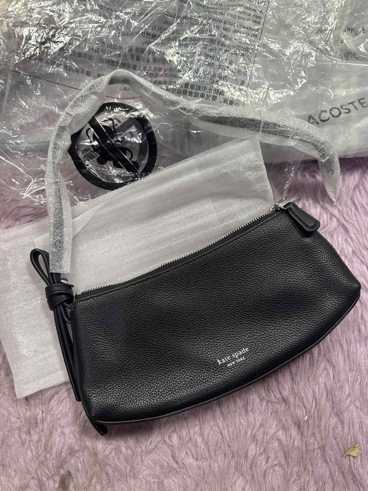 ORIG & IMPORTED KateSpade KS Retail Loop Pochette Small Shoulder Bag Brown/Black