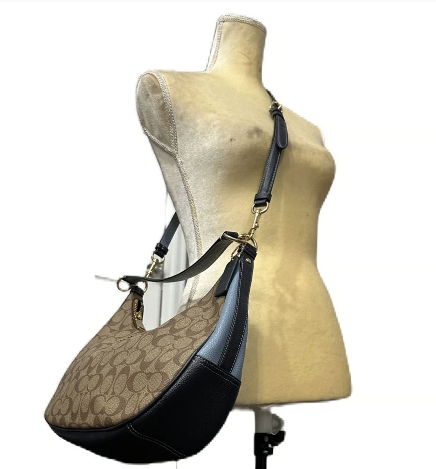 ORIG & IMPORTED Coach East/West Harley Hobo Shoulder Brown Bag