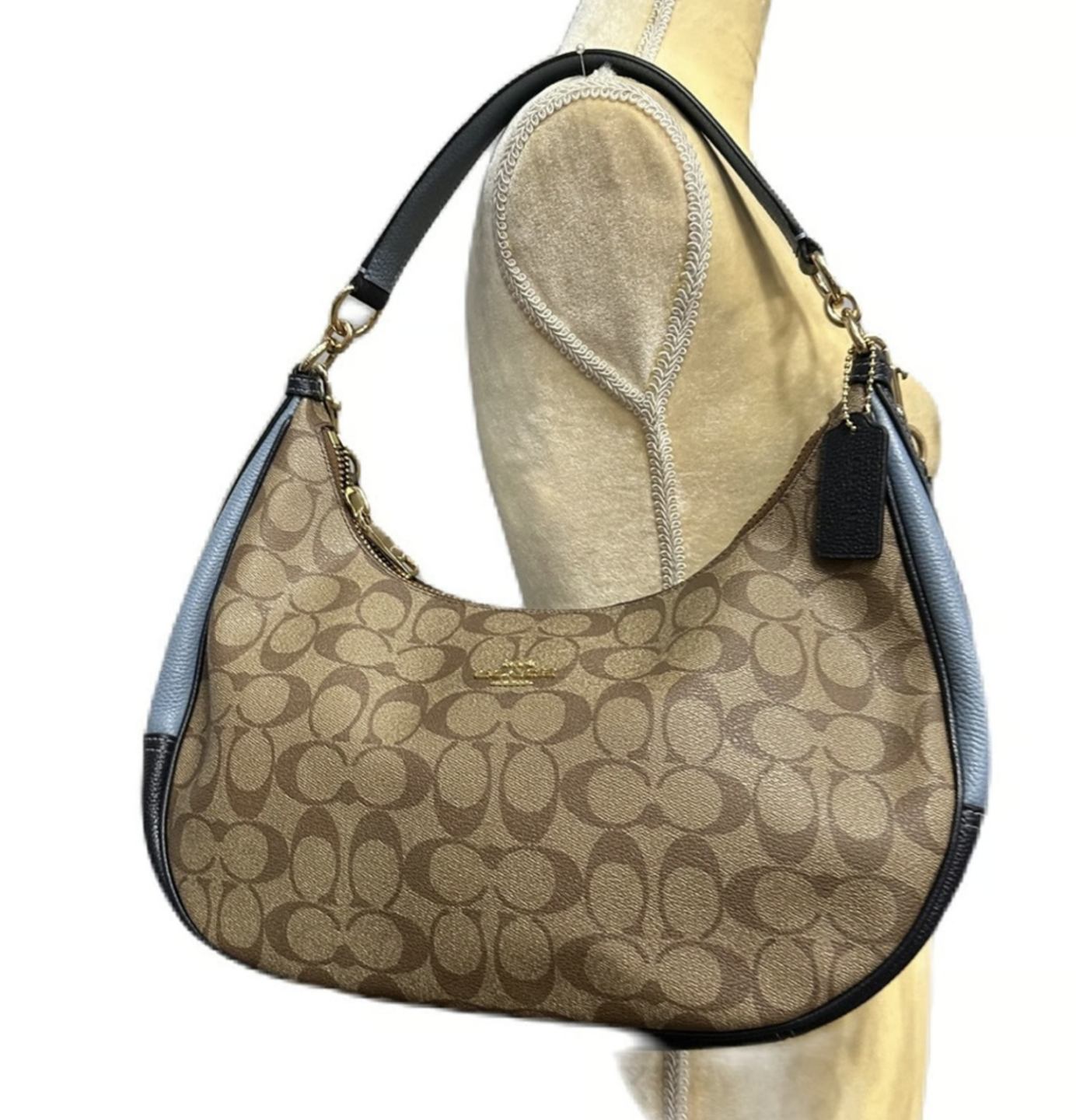 ORIG & IMPORTED Coach East/West Harley Hobo Shoulder Brown Bag