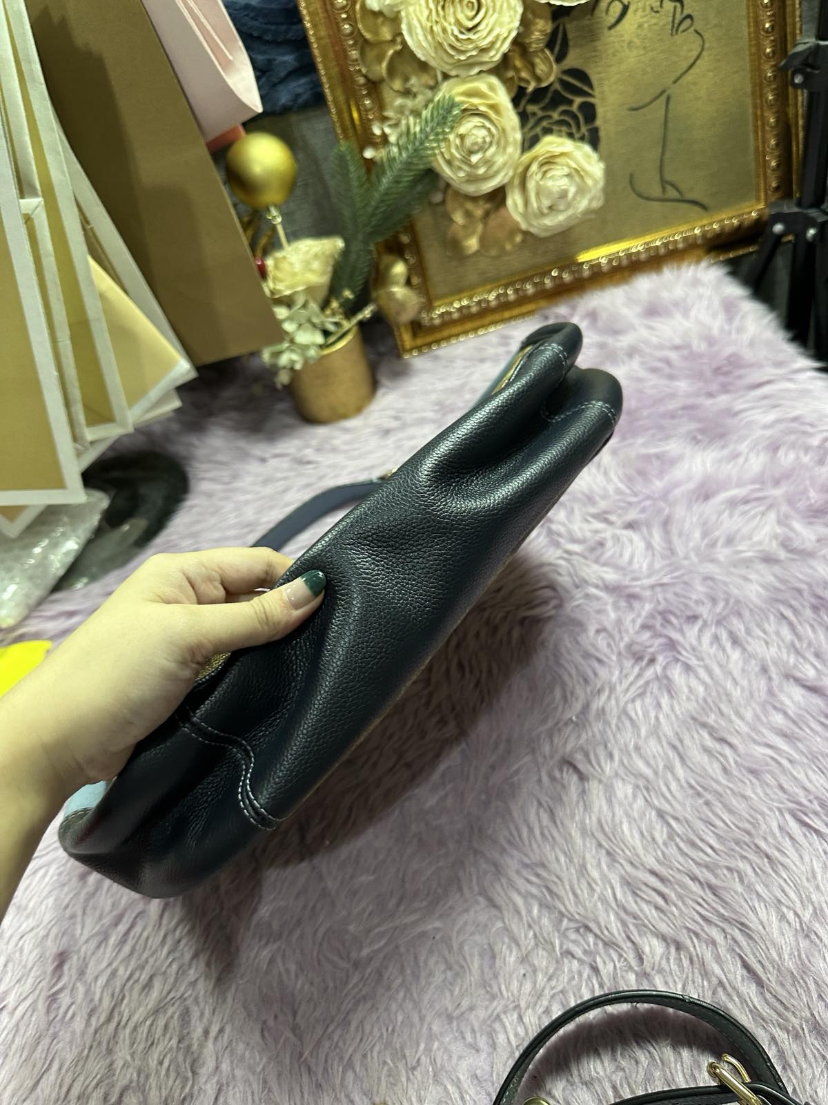 ORIG & IMPORTED Coach East/West Harley Hobo Shoulder Brown Bag