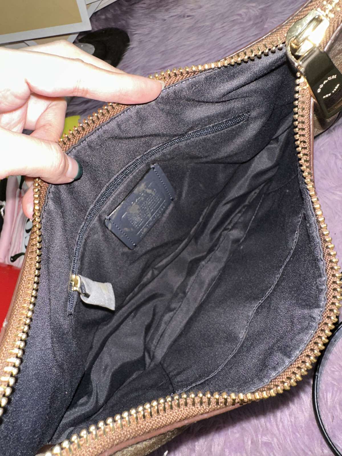 ORIG & IMPORTED Coach East/West Harley Hobo Shoulder Brown Bag