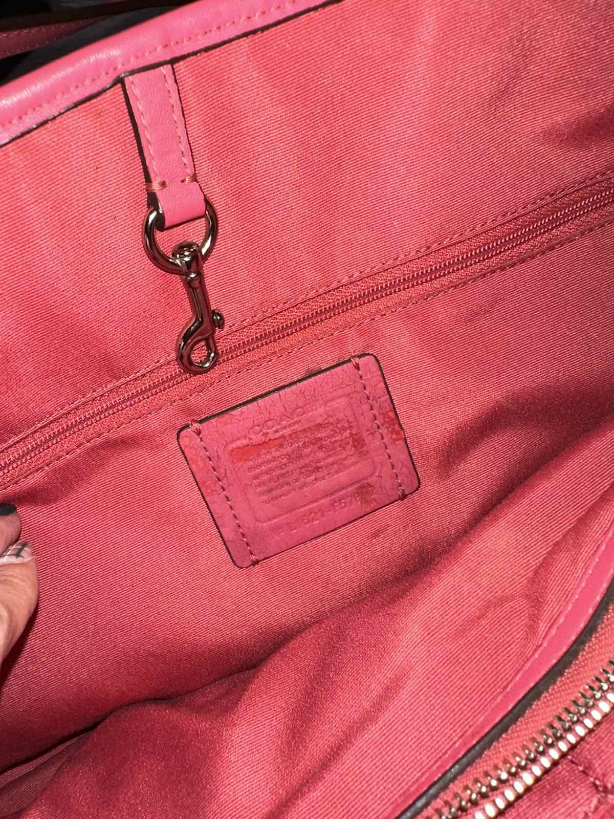 ORIG & IMPORTED Coach Drawstring Carryall Light Khaki/Pink Tote Bag