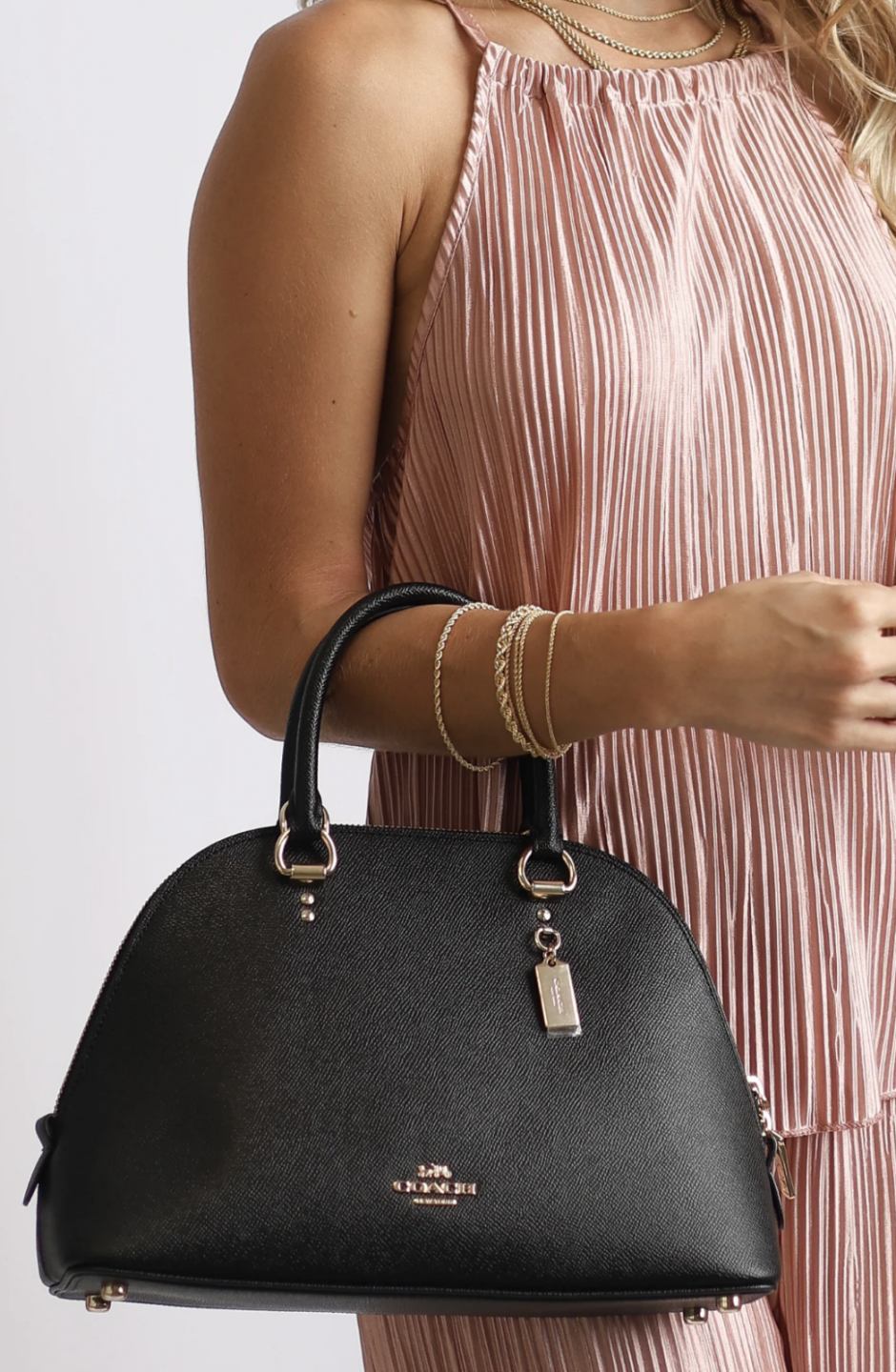 ORIG & IMPORTED Coach Katy Satchel Black Bag