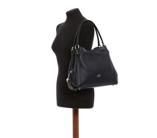 ORIG Preloved Coach Edie Large Hobo Shoulder Black Bag