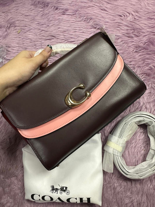 ORIG & IMPORTED Coach Retail RARE Celia Double Flap Crossbody bag Maroon