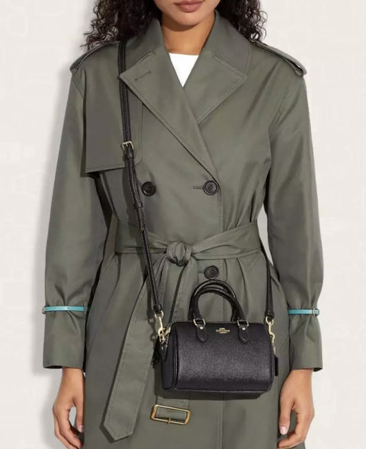 ORIG Preloved Coach Mini Rowan Crossbody Small Black Bag