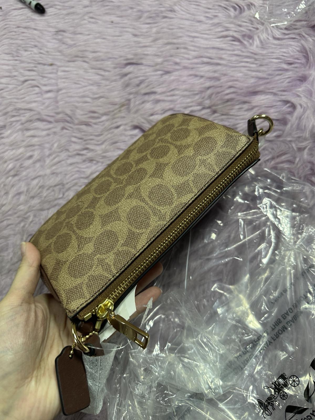 ORIG & IMPORTED Coach Nolita 19 in Tan Small Khaki Brown Bag